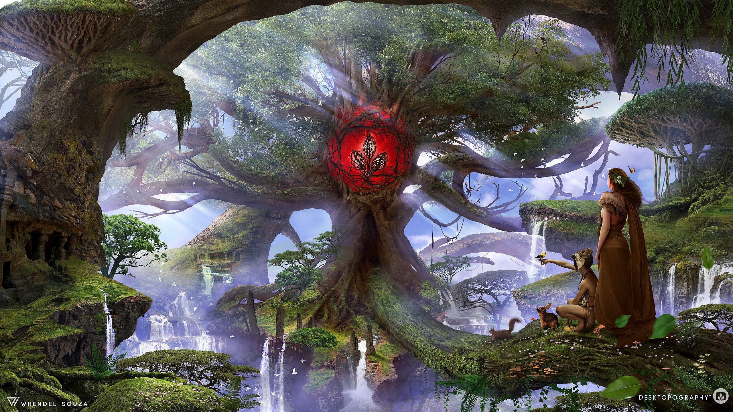 Baixe gratuitamente a imagem Fantasia, Floresta, Árvore, Artistico na área de trabalho do seu PC