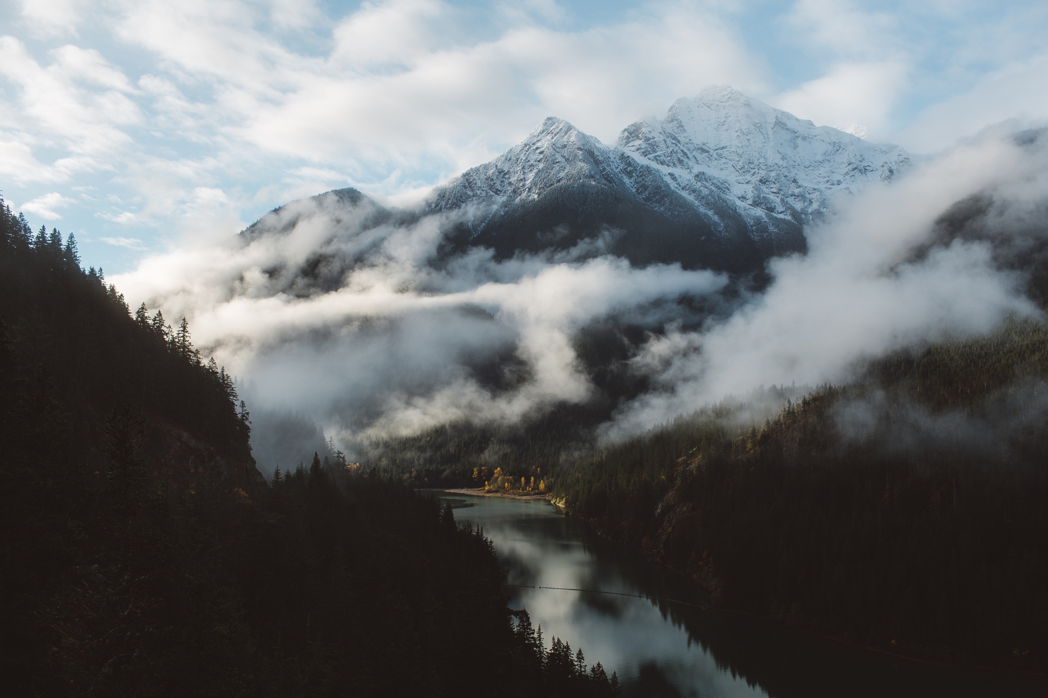 Laden Sie das Natur, See, Nebel, Gebirge, Berge, Erde/natur-Bild kostenlos auf Ihren PC-Desktop herunter