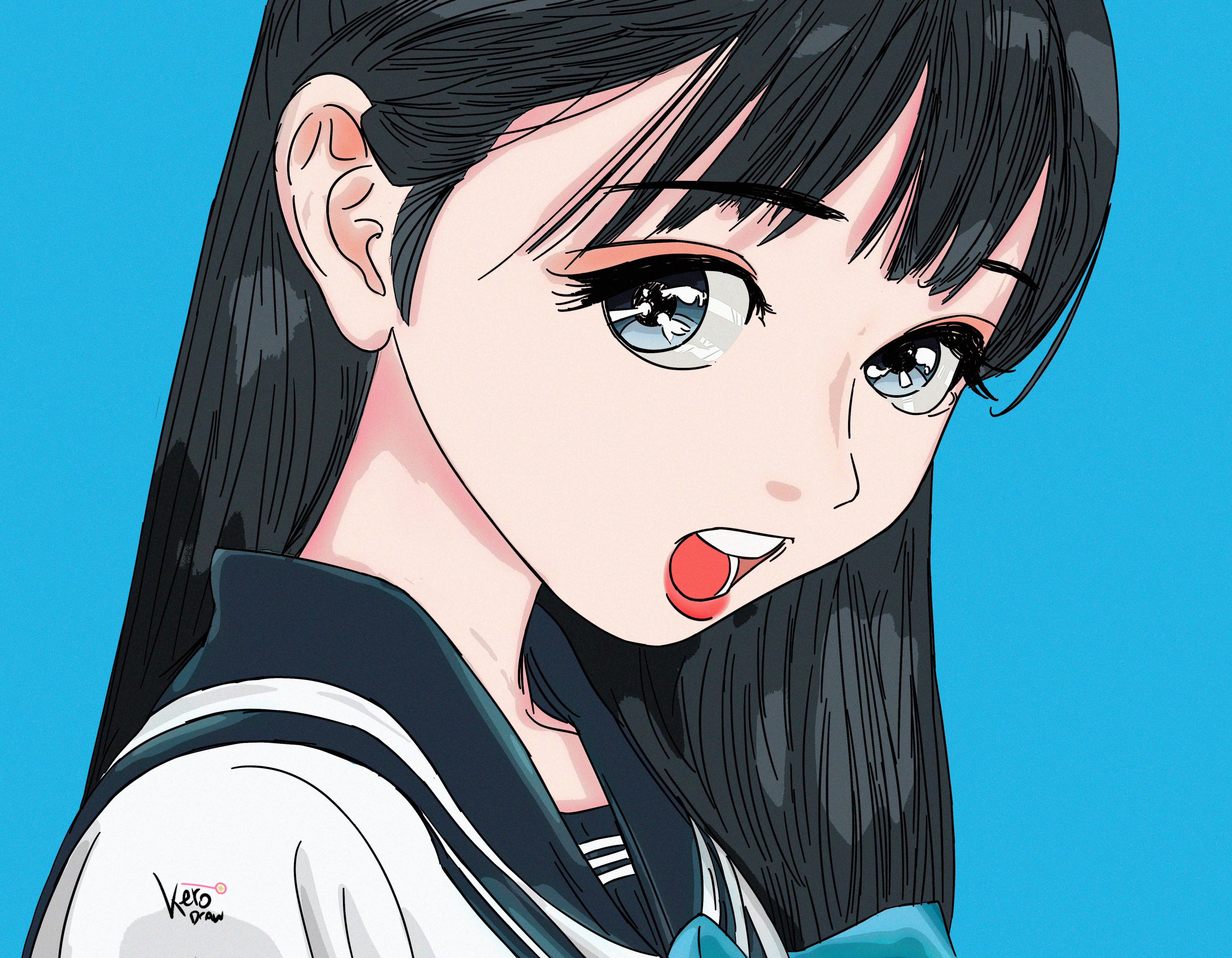 Handy-Wallpaper Animes, Komichi Akebi, Akebi Chan No Sailor Fuku kostenlos herunterladen.
