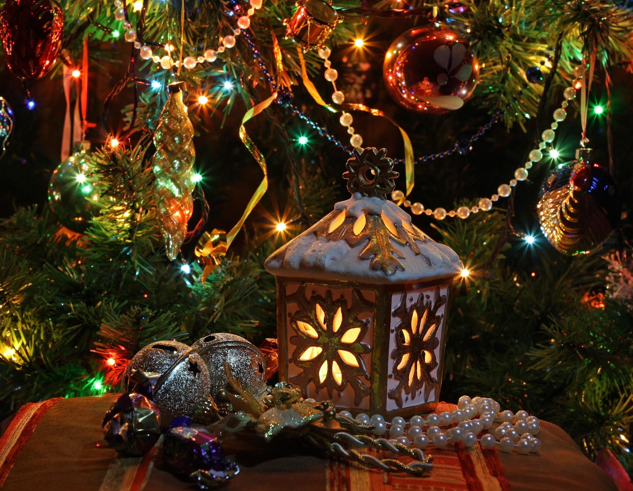 new year, christmas, holidays, toys, lamp, lantern, christmas tree, garland, decoration, garlands