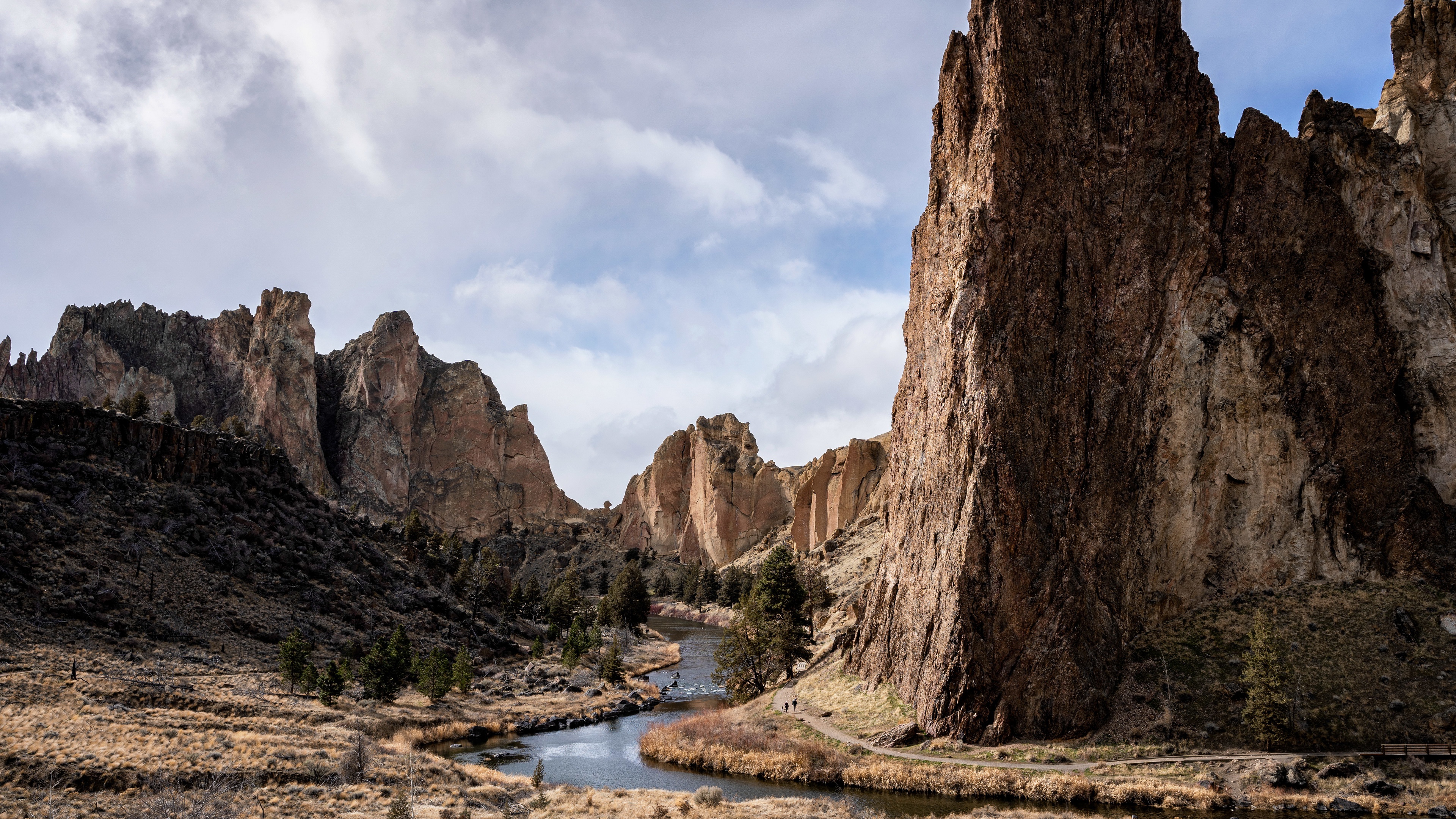 PCデスクトップに川, 地球, 石, オレゴン, スミス ロック州立公園画像を無料でダウンロード