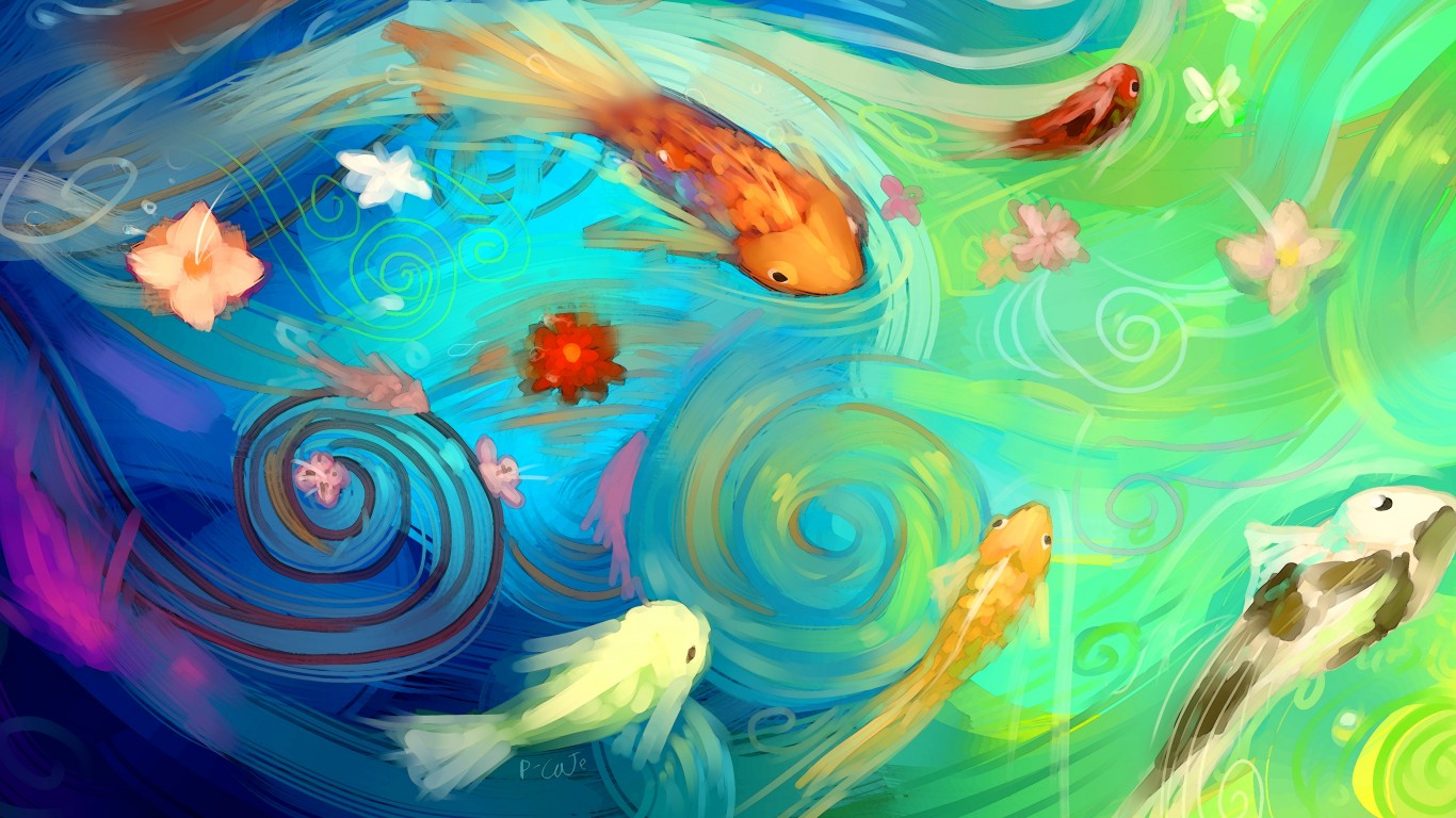 Laden Sie das Tiere, Bunt, Fisch, Künstlerisch-Bild kostenlos auf Ihren PC-Desktop herunter