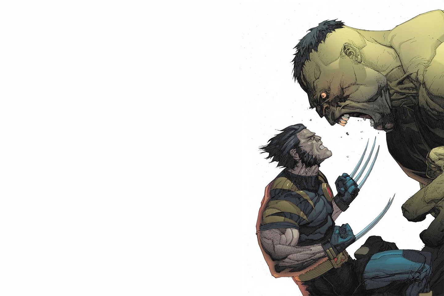 Baixar papel de parede para celular de Pontão, Wolverine, História Em Quadrinhos, Ultimate Wolverine Vs Hulk gratuito.