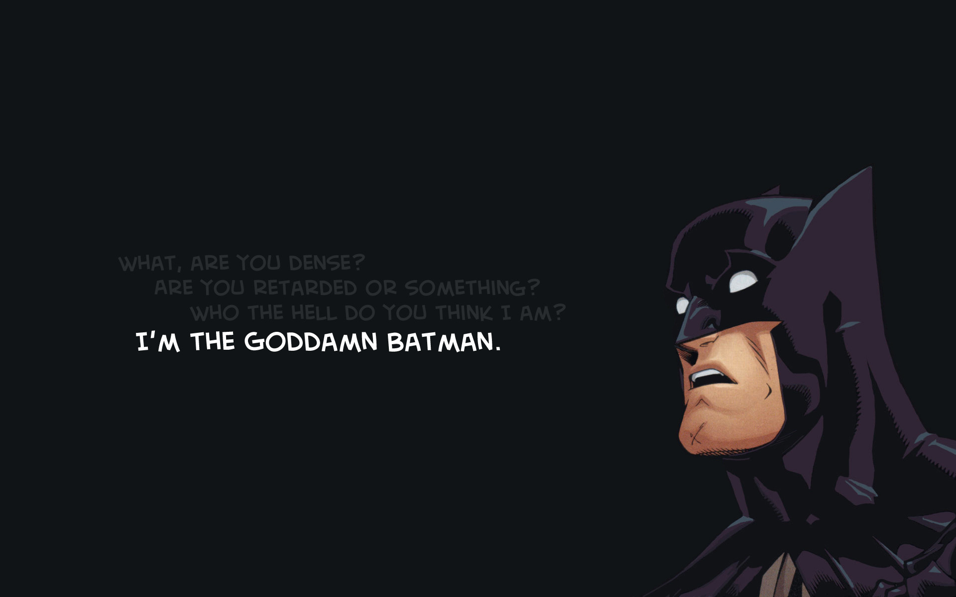 Laden Sie das Humor, Comics, The Batman-Bild kostenlos auf Ihren PC-Desktop herunter