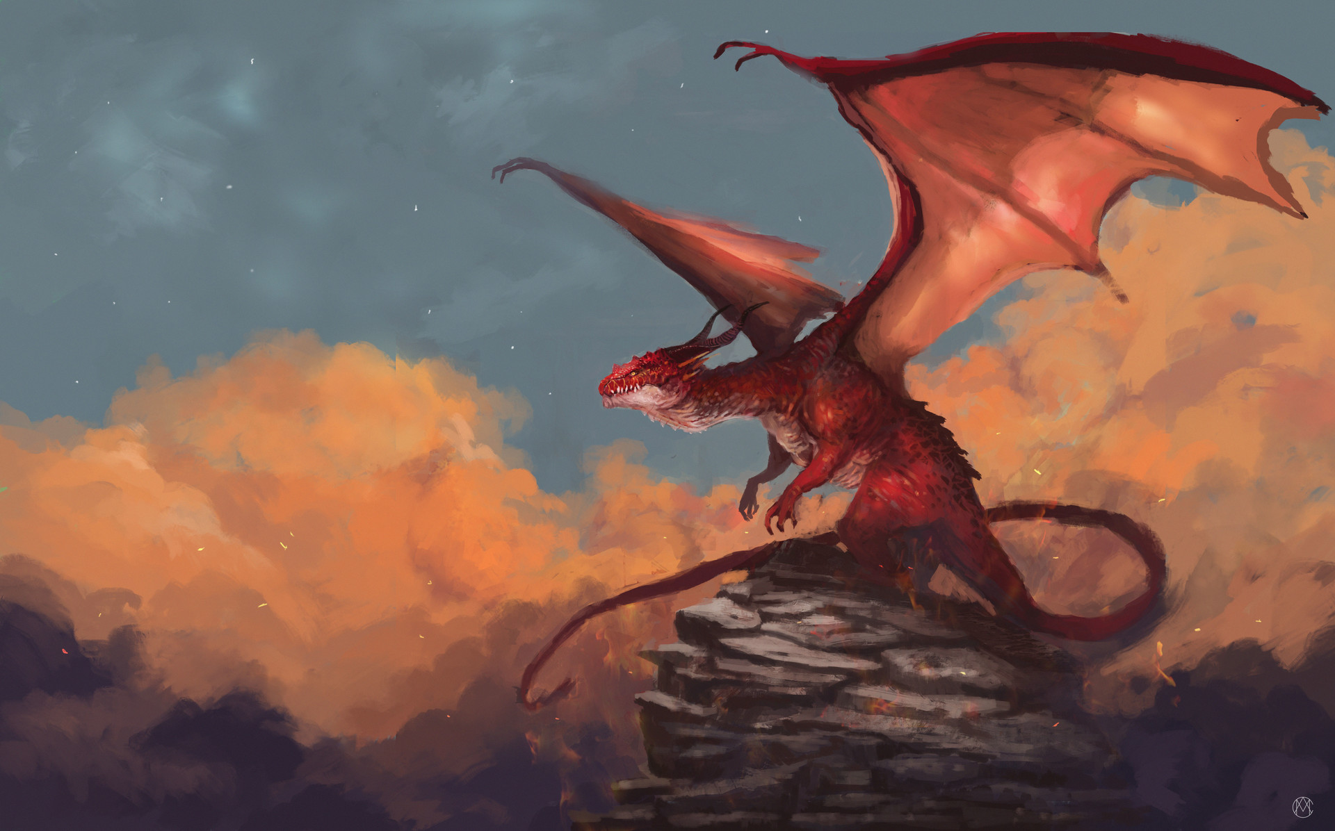 Download mobile wallpaper Fantasy, Dragon for free.