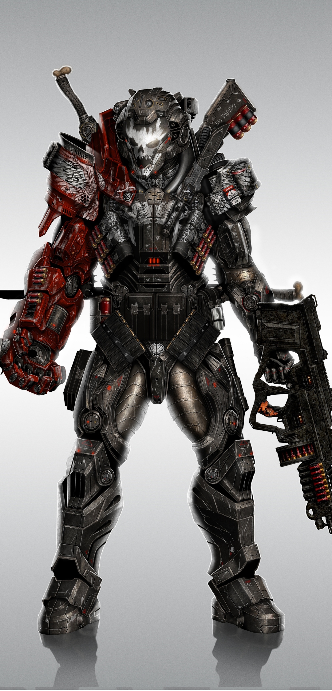 Download mobile wallpaper Weapon, Warrior, Sci Fi, Armor for free.