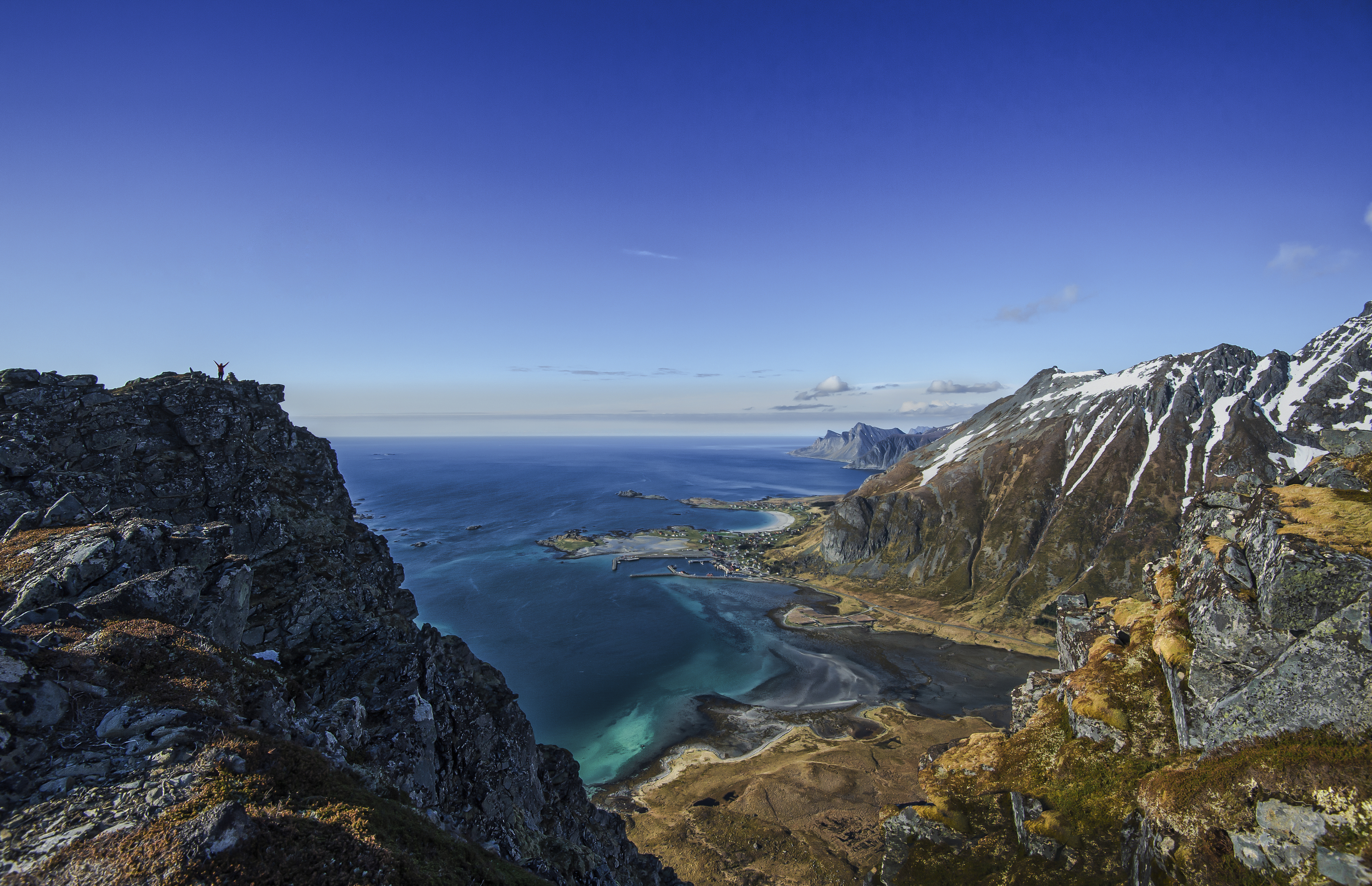 1523305 descargar fondo de pantalla tierra/naturaleza, costa, ártico, islas lofoten, noruega, escandinavia, orilla del mar, volandstinden: protectores de pantalla e imágenes gratis