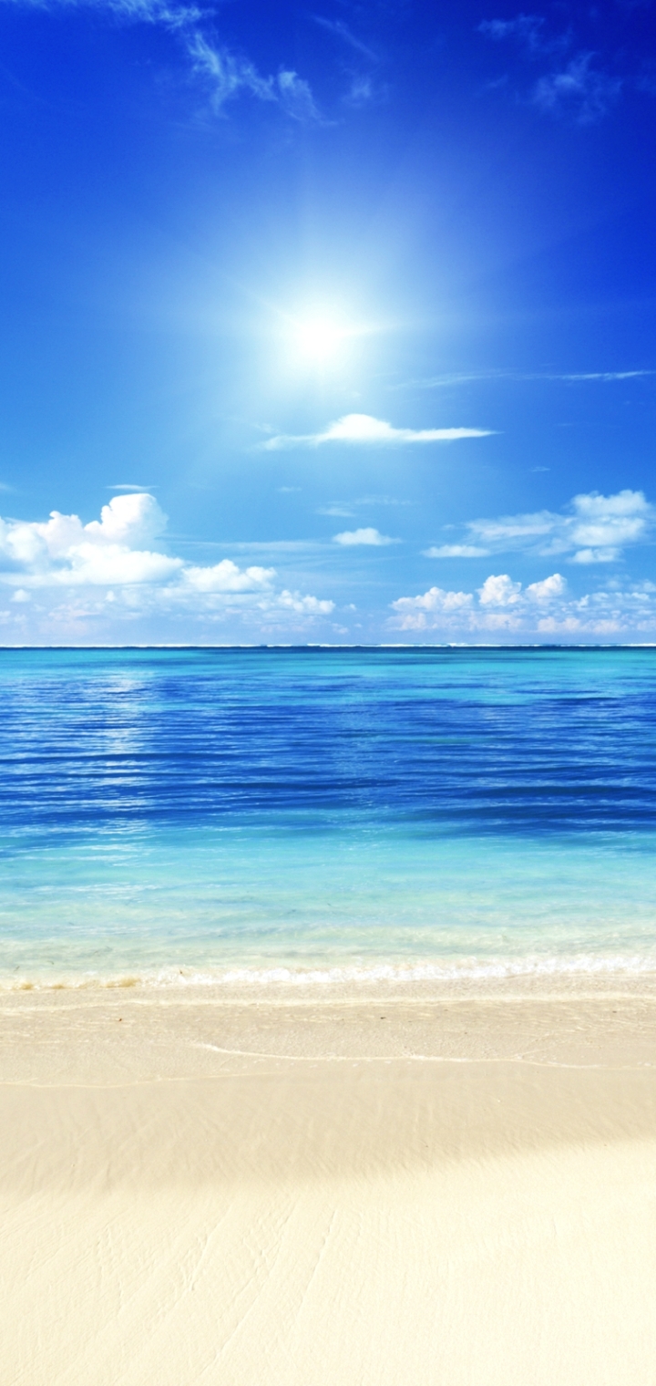 Descarga gratuita de fondo de pantalla para móvil de Mar, Sol, Playa, Horizonte, Océano, Tropical, Tierra/naturaleza, Tropico, Brillo Solar.