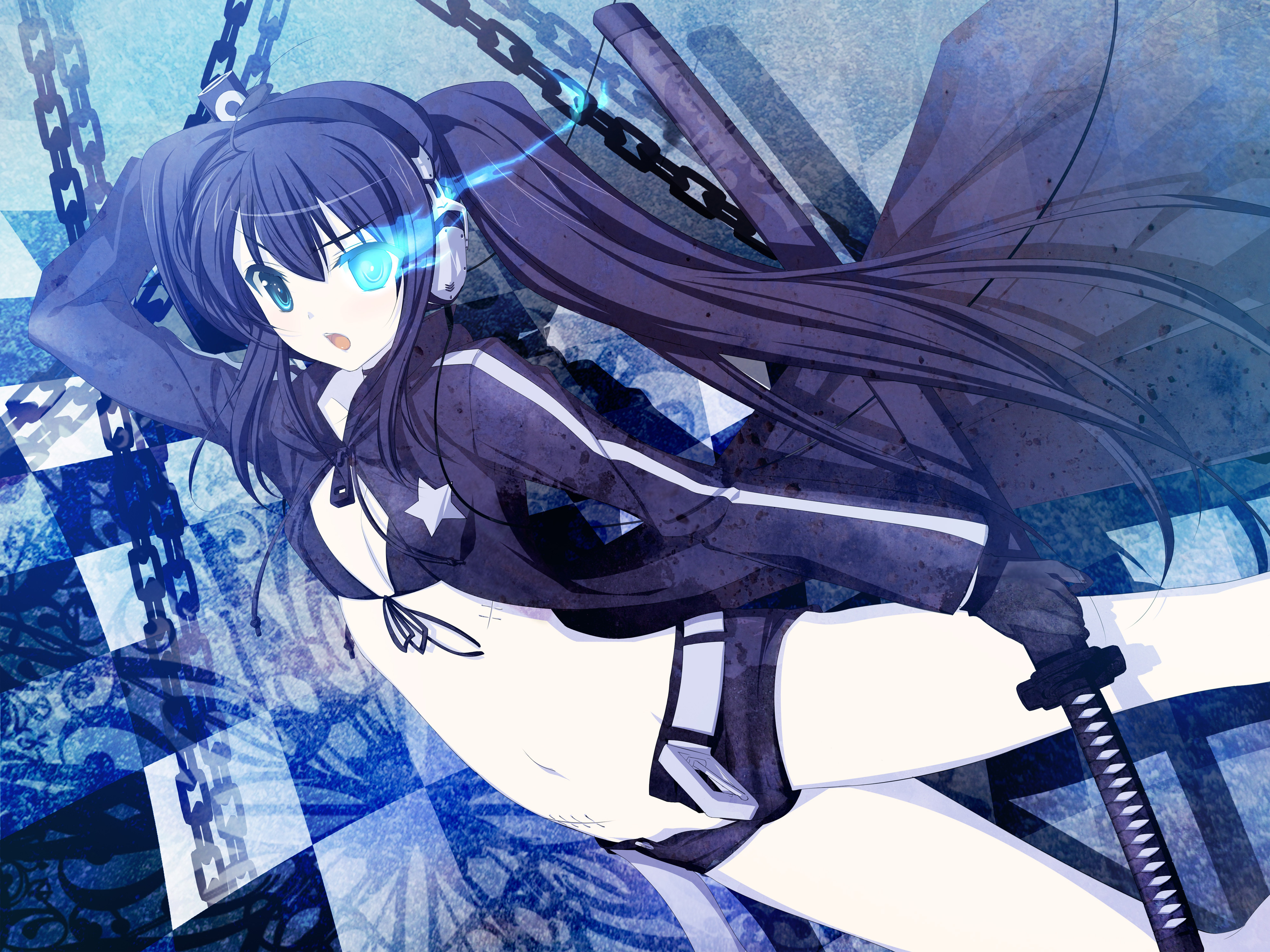 Download mobile wallpaper Anime, Black Rock Shooter for free.