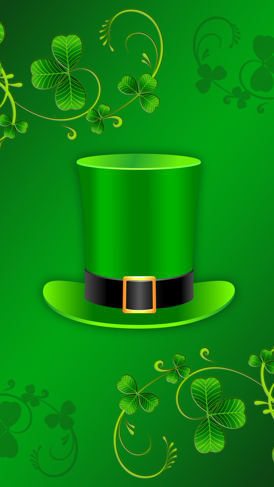 Download mobile wallpaper Holiday, Clover, Hat, St Patrick's Day for free.