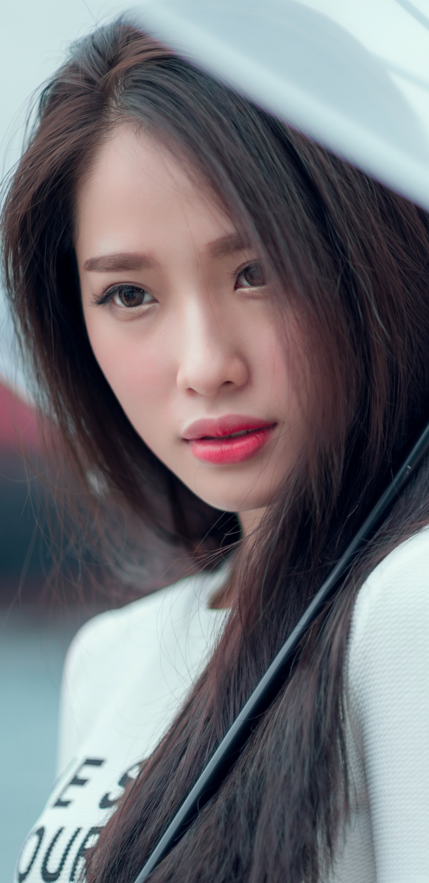 Download mobile wallpaper Brunette, Model, Women, Asian, Brown Eyes for free.