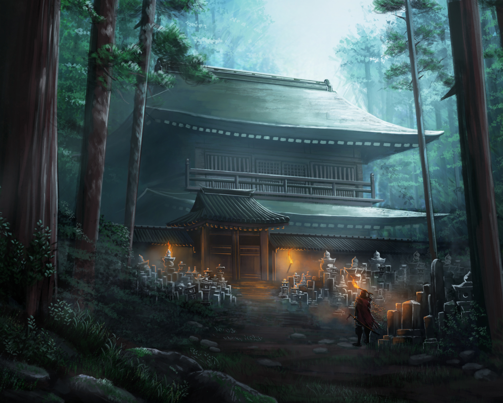Free download wallpaper Fantasy, Samurai on your PC desktop
