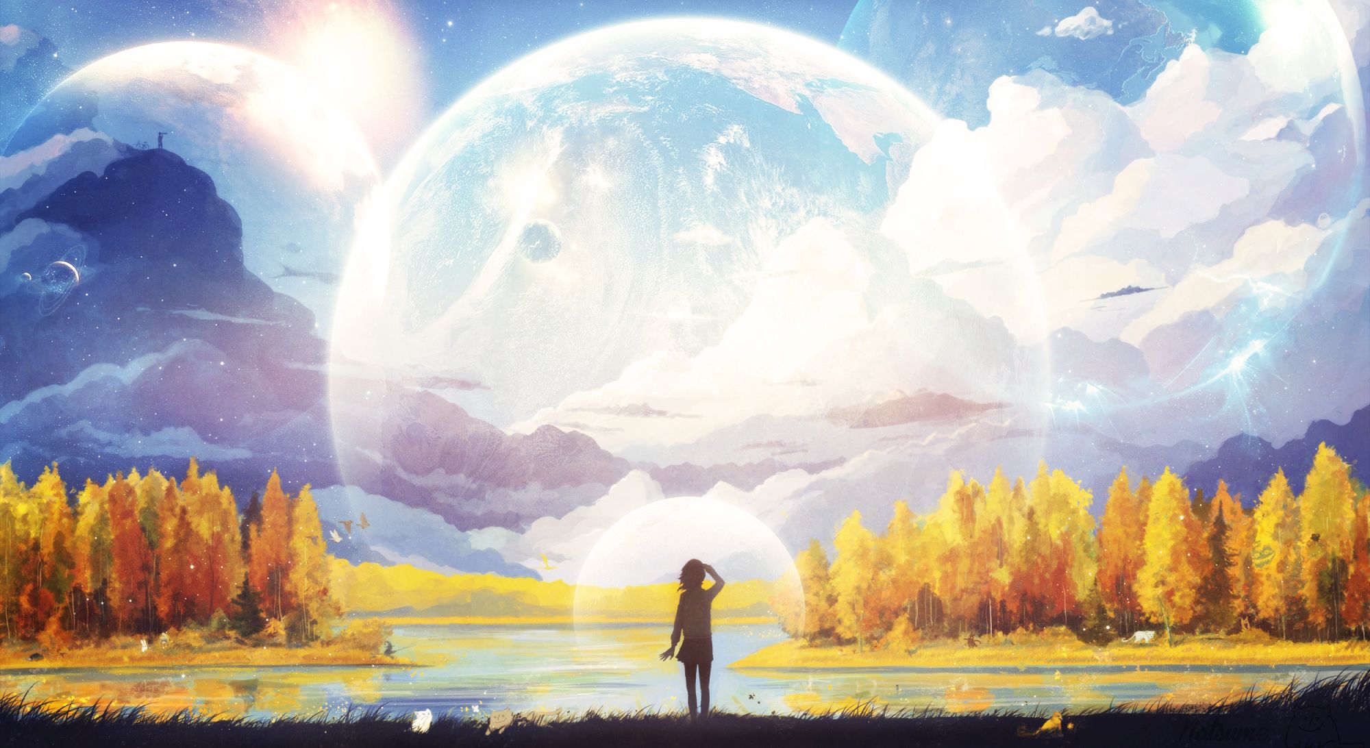 Free download wallpaper Anime, Landscape, Original on your PC desktop