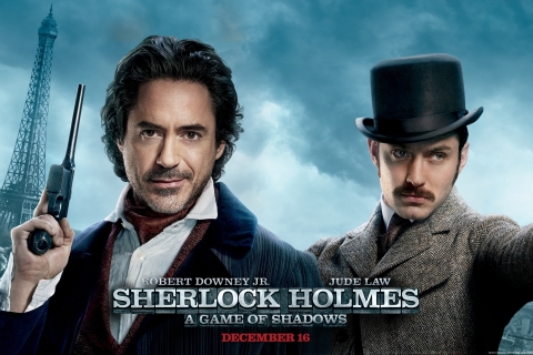 Handy-Wallpaper Robert Downey Jr, Filme, Sherlock Holmes, Sherlock Holmes Spiel Im Schatten, Jude Gesetz kostenlos herunterladen.