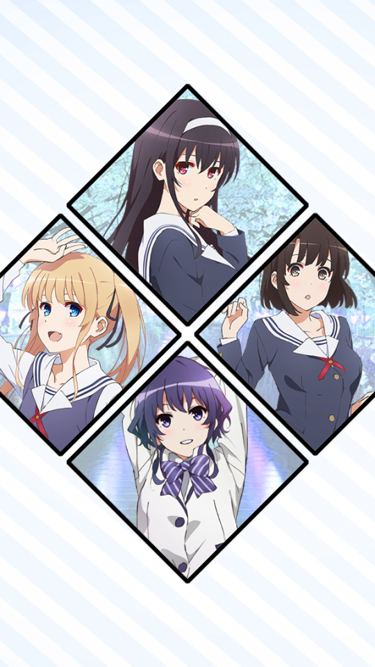 Descarga gratuita de fondo de pantalla para móvil de Animado, Saenai Hiroin No Sodatekata, Megumi Kato, Eriri Spencer Sawamura, Michiru Hyodo, Utaha Kasumigaoka.
