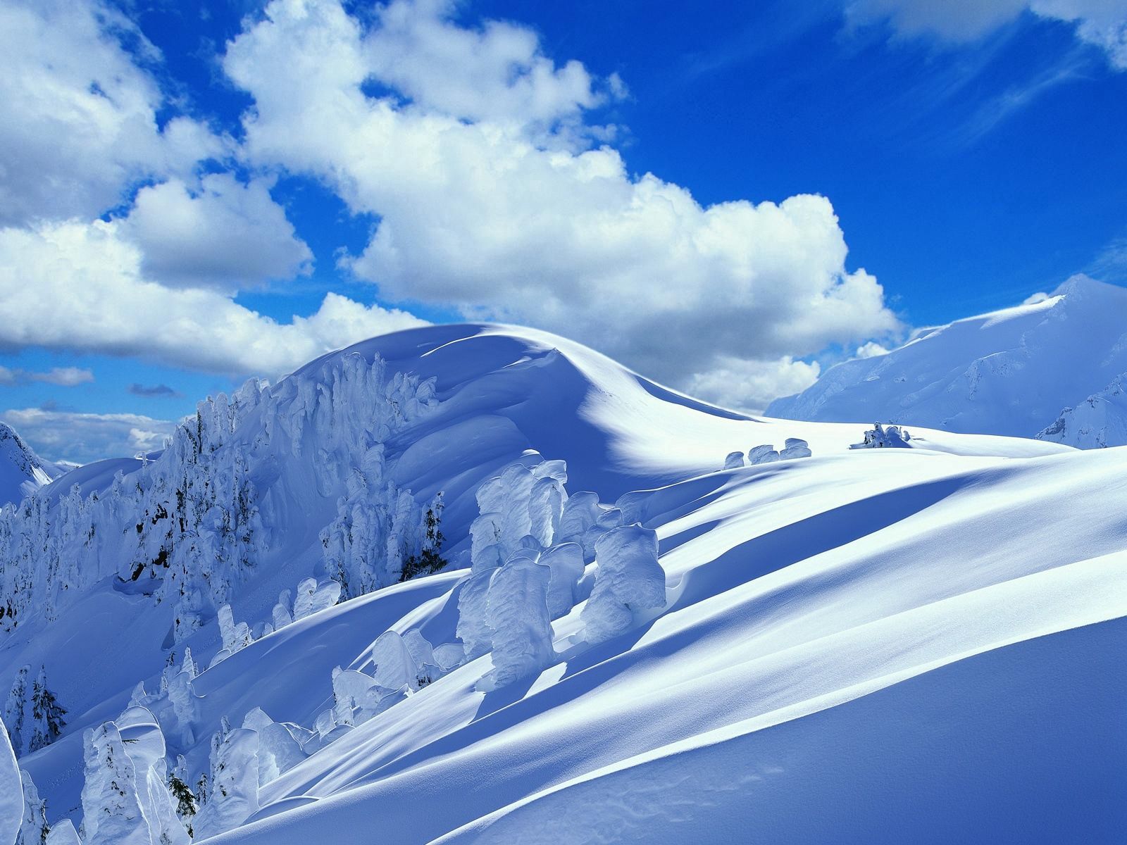 50732 завантажити шпалери зима, природа, сніг, гора, схил, спуск, кучугури, борідки - заставки і картинки безкоштовно