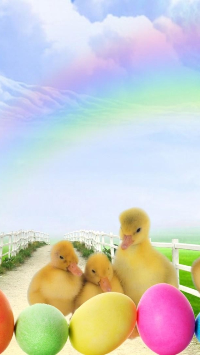 Download mobile wallpaper Easter, Holiday, Duckling, Easter Egg for free.