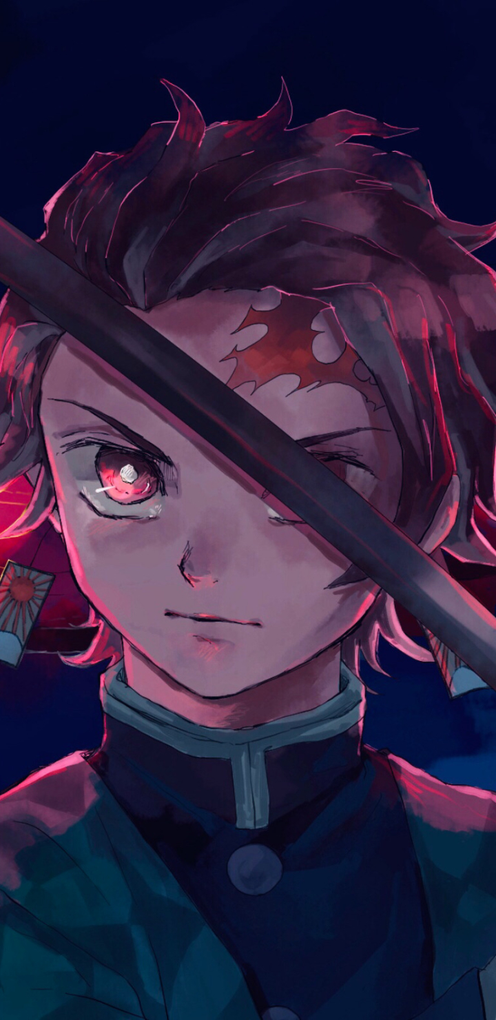 Handy-Wallpaper Animes, Demon Slayer, Tanjiro Kamado kostenlos herunterladen.