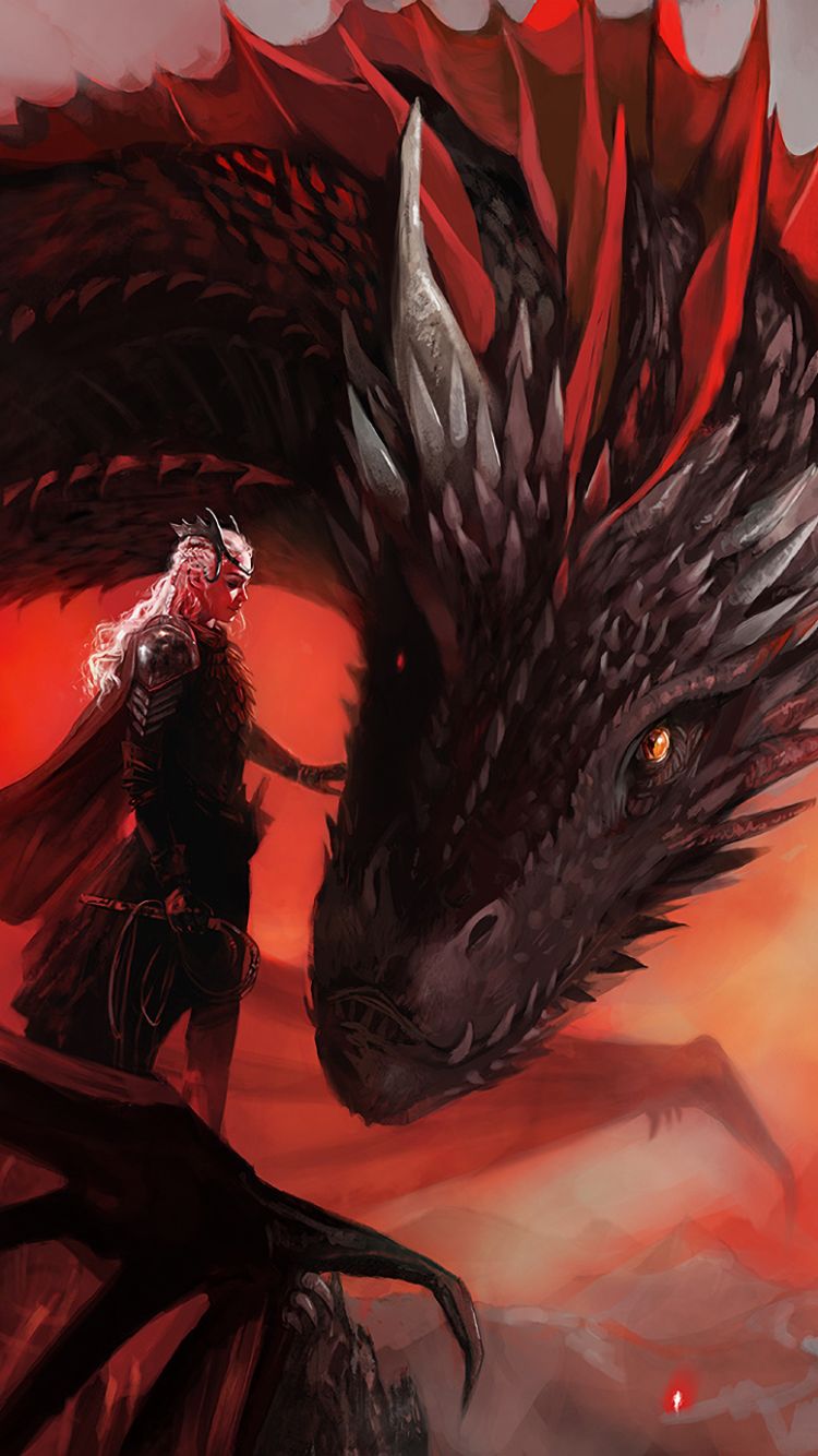 Download mobile wallpaper Game Of Thrones, Dragon, Armor, Tv Show, White Hair, Daenerys Targaryen for free.