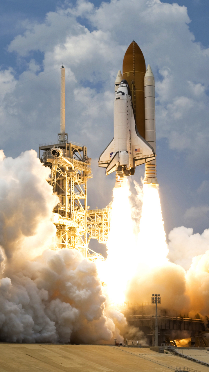 Download mobile wallpaper Vehicles, Space Shuttle Atlantis, Space Shuttles for free.