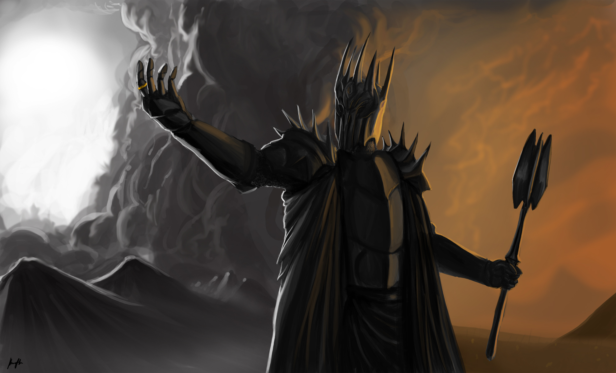 Baixar papel de parede para celular de Fantasia, O Senhor Dos Anéis, Senhor Dos Anéis, Sauron gratuito.