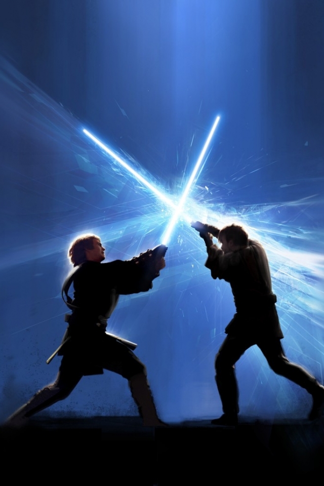 Download mobile wallpaper Star Wars, Anakin Skywalker, Movie, Obi Wan Kenobi for free.