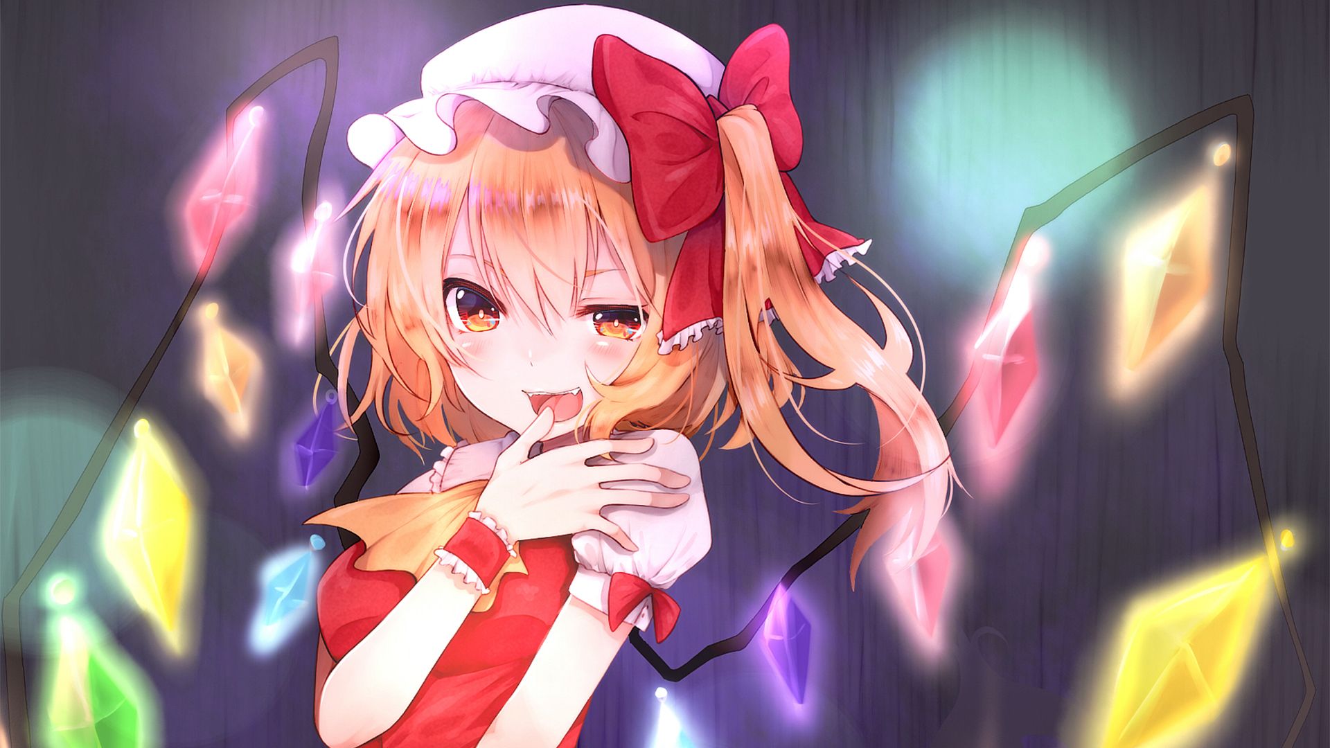 Descarga gratis la imagen Animado, Flandre Escarlata, Touhou en el escritorio de tu PC