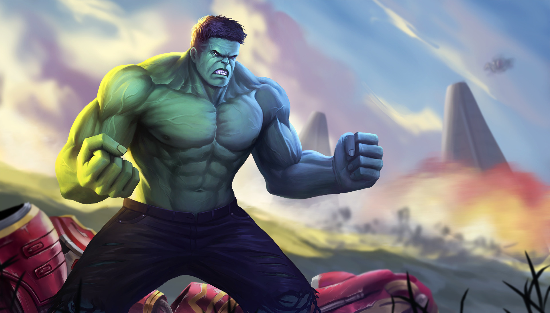 Laden Sie das Hulk, Filme, Die Rächer, Avengers: Infinity War-Bild kostenlos auf Ihren PC-Desktop herunter