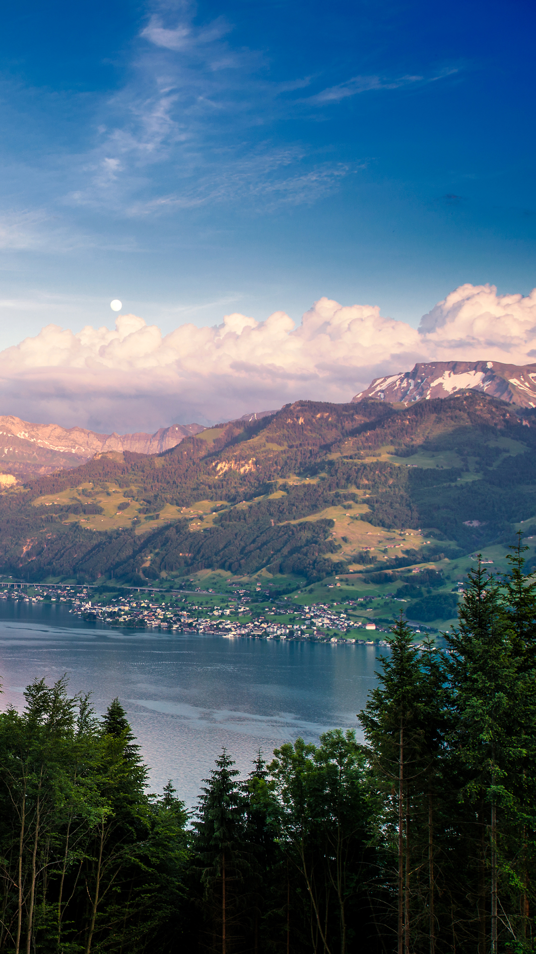 Handy-Wallpaper Landschaft, Berg, See, Gebirge, Erde/natur kostenlos herunterladen.