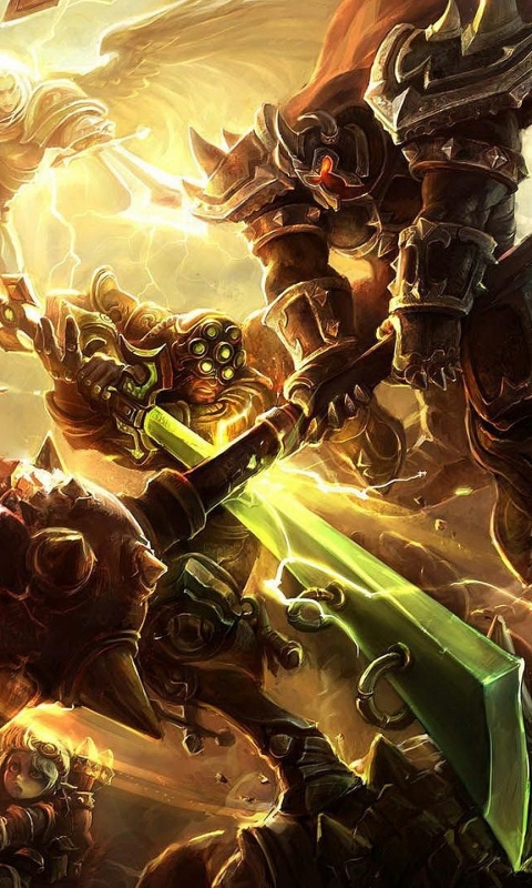 Download mobile wallpaper League Of Legends, Video Game, Cho'gath (League Of Legends), Tristana (League Of Legends), Shaco (League Of Legends), Master Yi (League Of Legends), Alistar (League Of Legends), Katarina (League Of Legends), Leona (League Of Legends), Mordekaiser (League Of Legends), Nidalee (League Of Legends) for free.