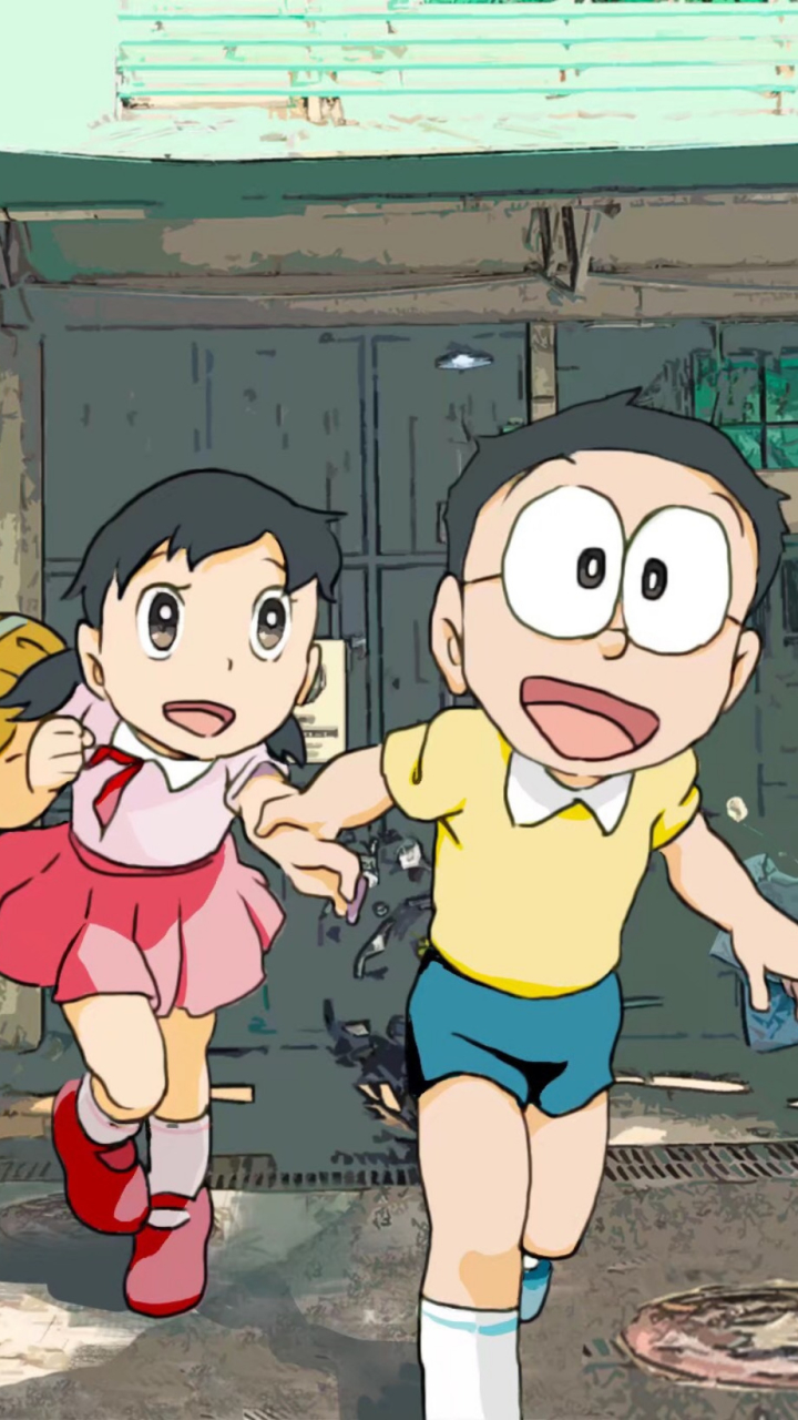 doraemon, nobita nobi, anime, shizuka minamoto High Definition image