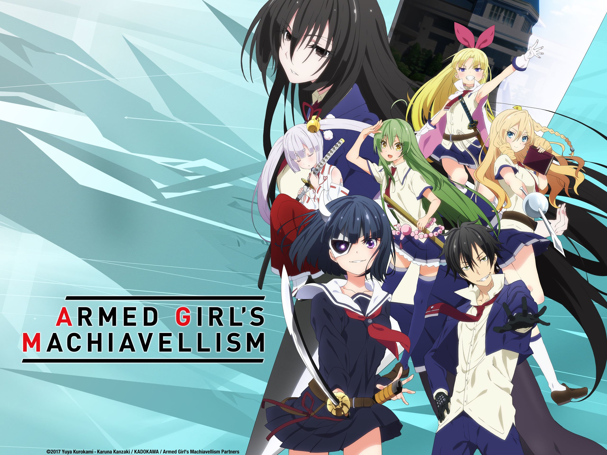 Free download wallpaper Anime, Armed Girl's Machiavellism on your PC desktop