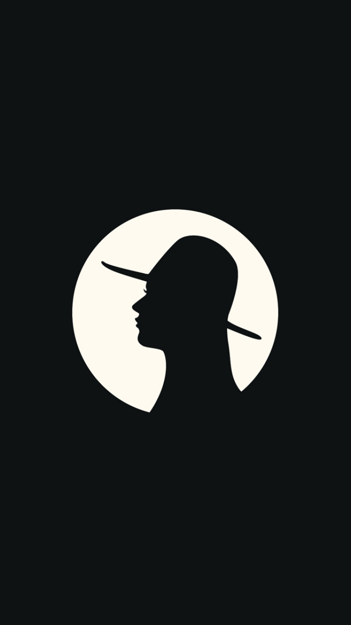 Download mobile wallpaper Shadow, Artistic, Hat, Women for free.