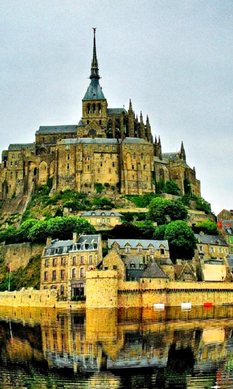 Téléchargez des papiers peints mobile France, Mont Saint Michel, Architecture, Religieux, La Normandie gratuitement.