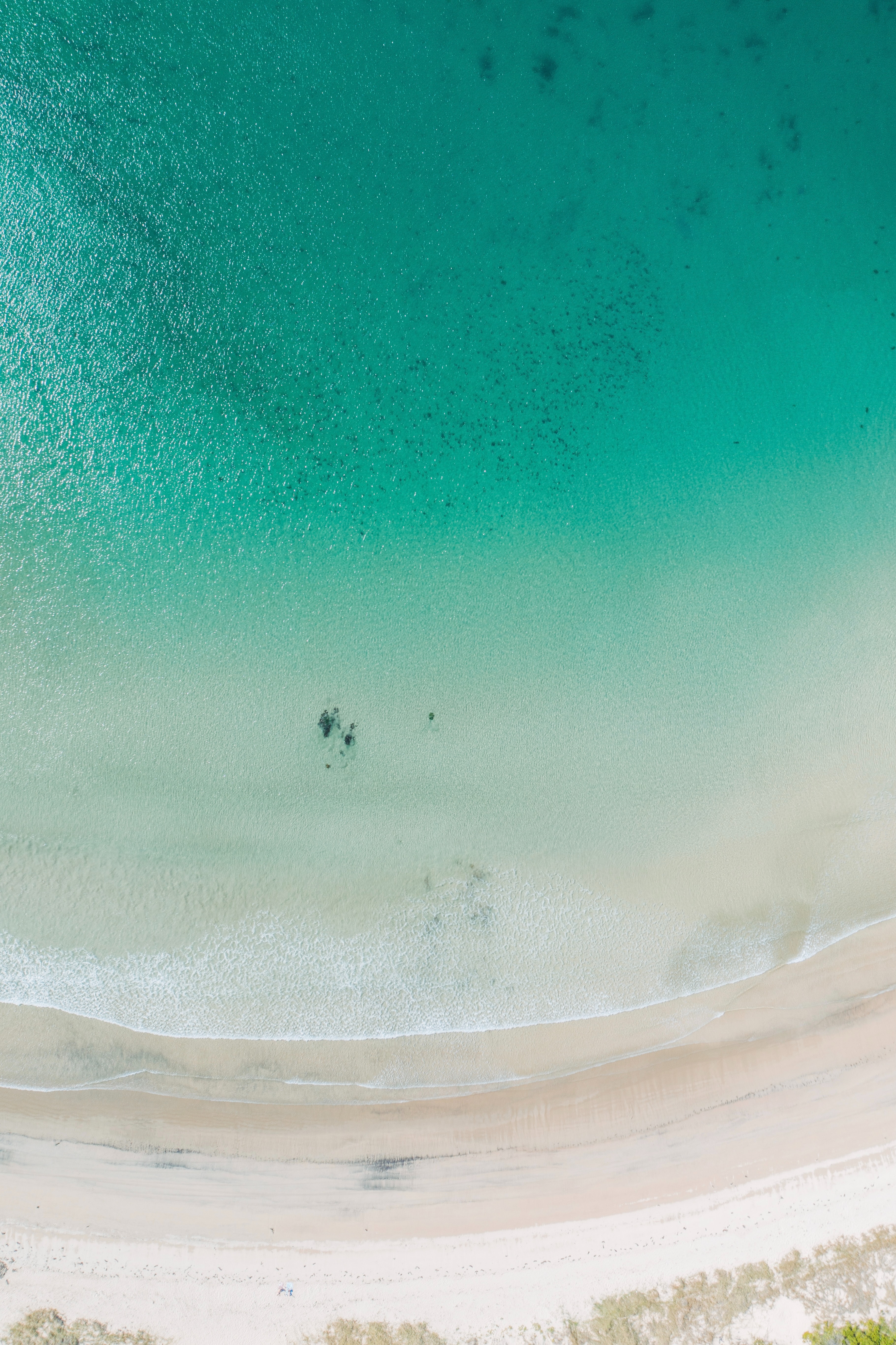surf, view from above, beach, nature, sea, coast 32K