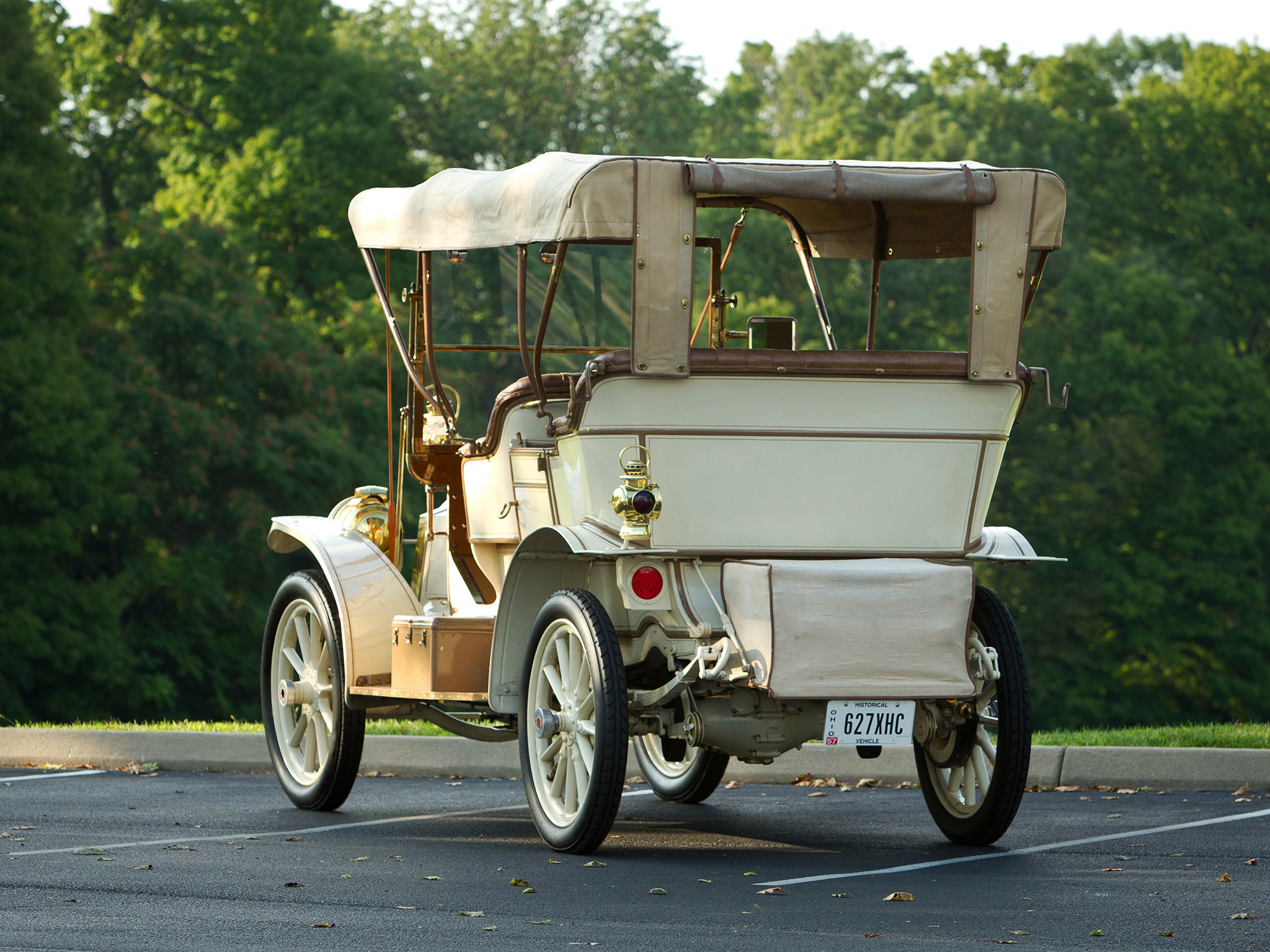 Handy-Wallpaper Oldtimer, Fahrzeuge, Packard, Packard Modell 18 Touring, 1909 Packard Modell 18 Touring kostenlos herunterladen.