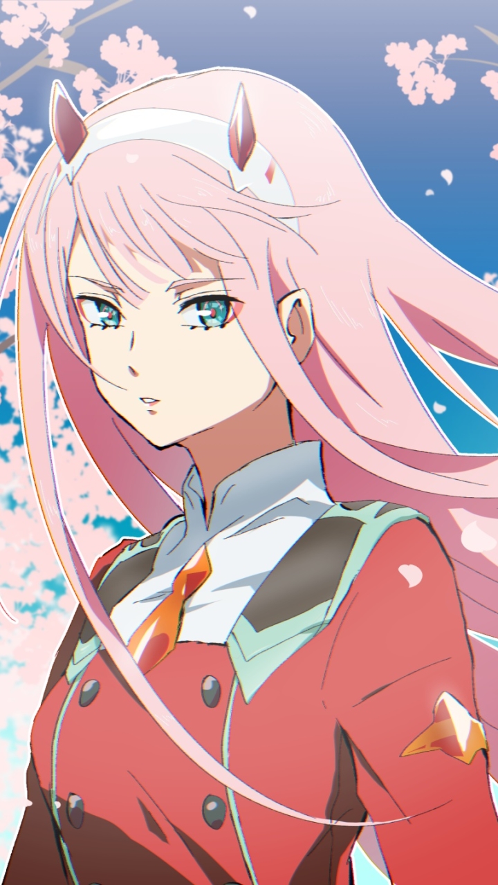 Handy-Wallpaper Animes, Darling In The Franxx, Zero Two (Liebling Im Franxx) kostenlos herunterladen.