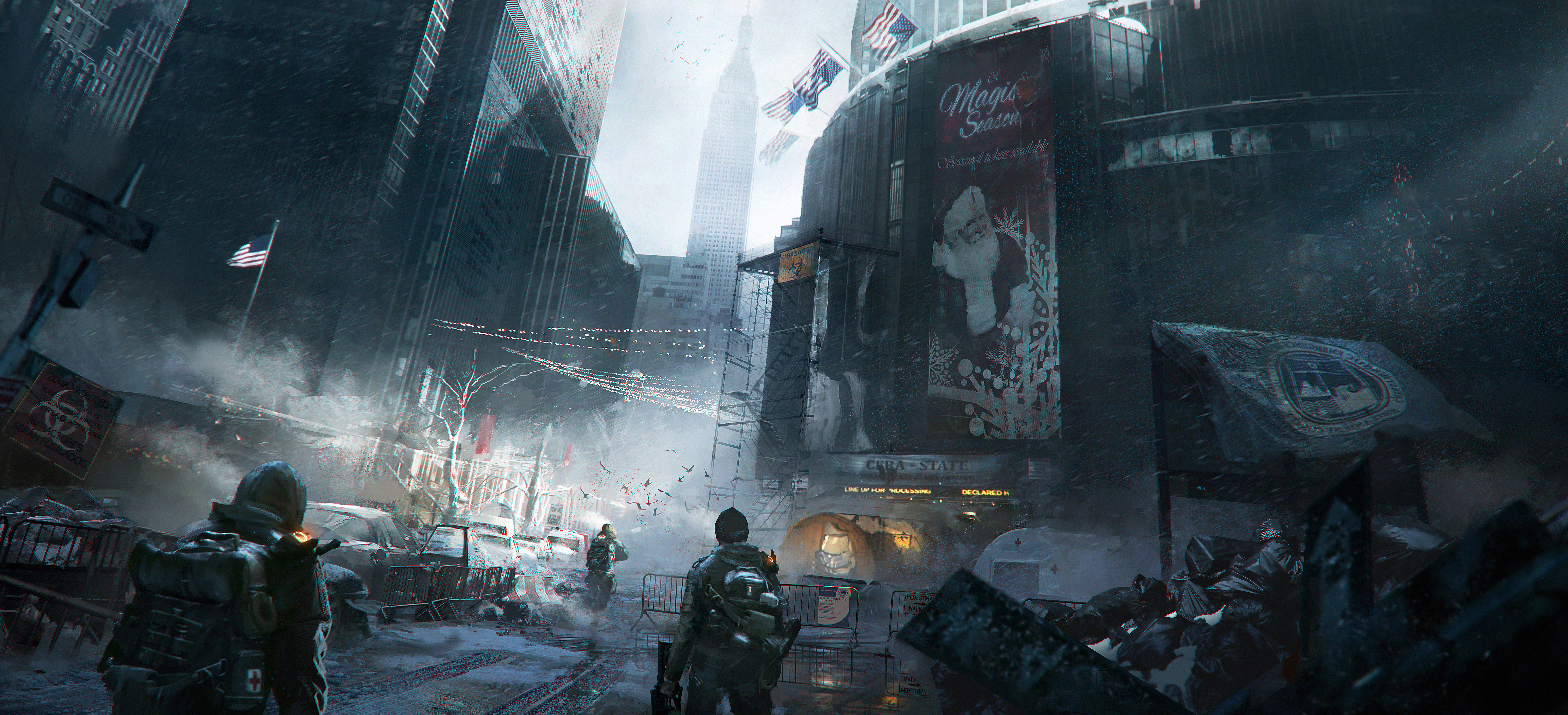 video game, tom clancy's the division, city, soldier