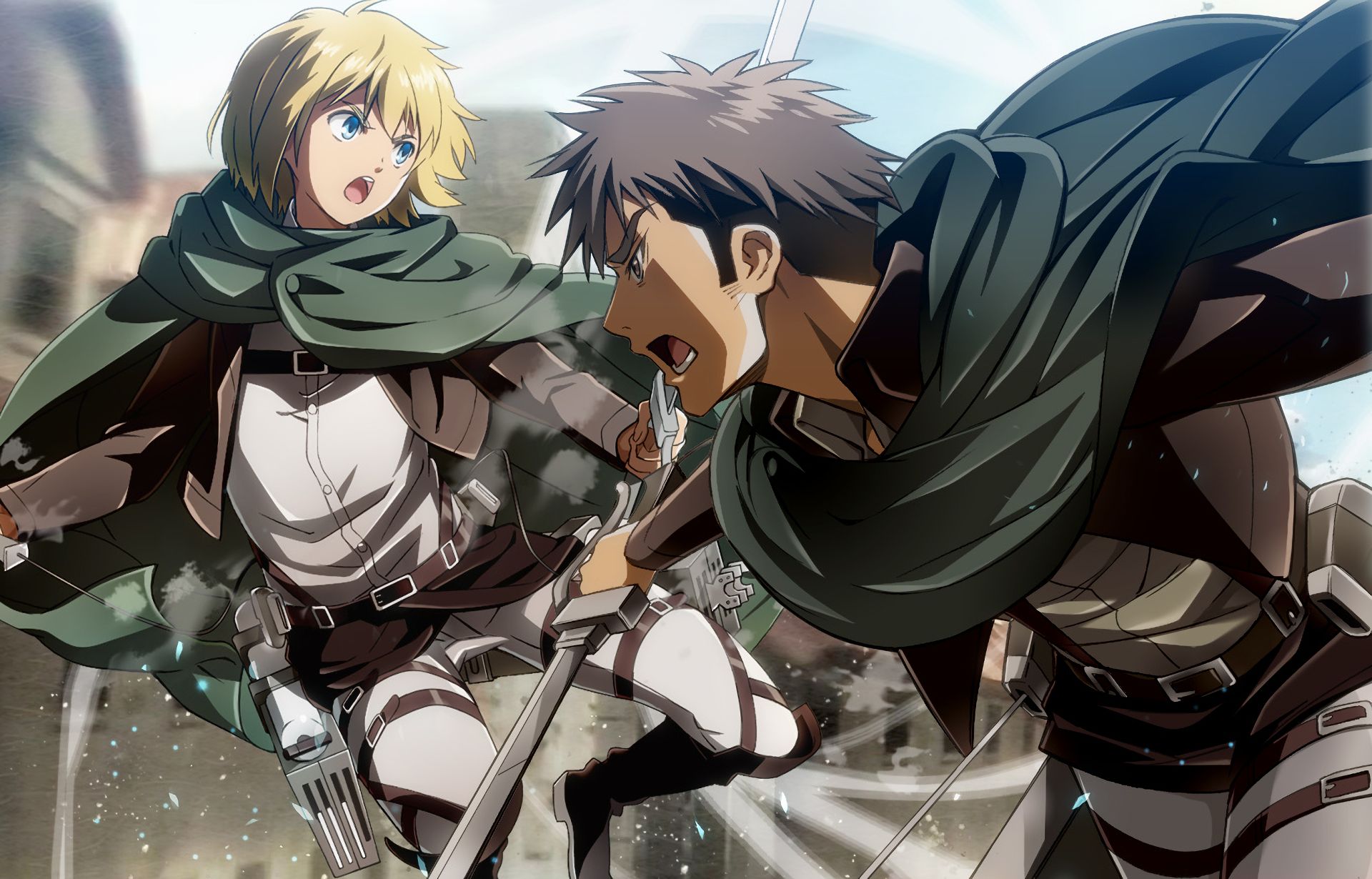 Download mobile wallpaper Anime, Armin Arlert, Attack On Titan, Jean Kirstein for free.