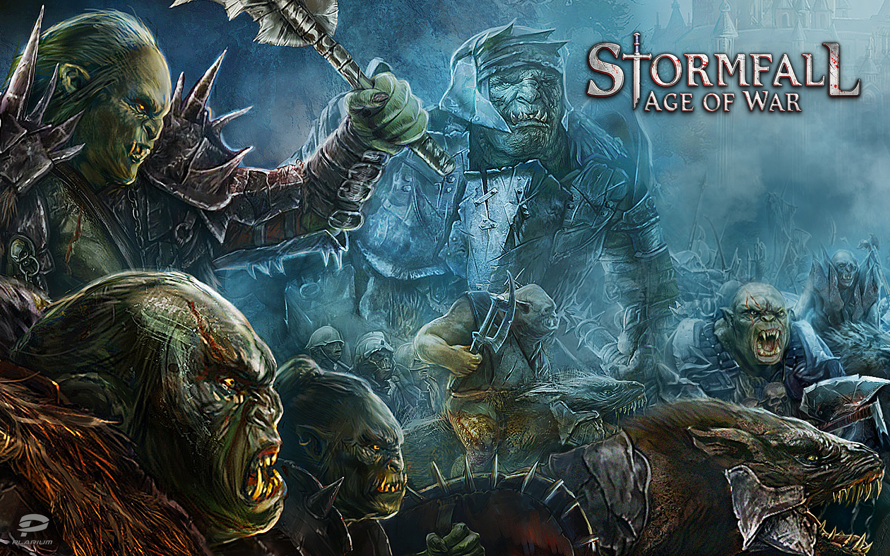Download mobile wallpaper Warrior, Armor, Video Game, Orc, Stormfall: Age Of War for free.