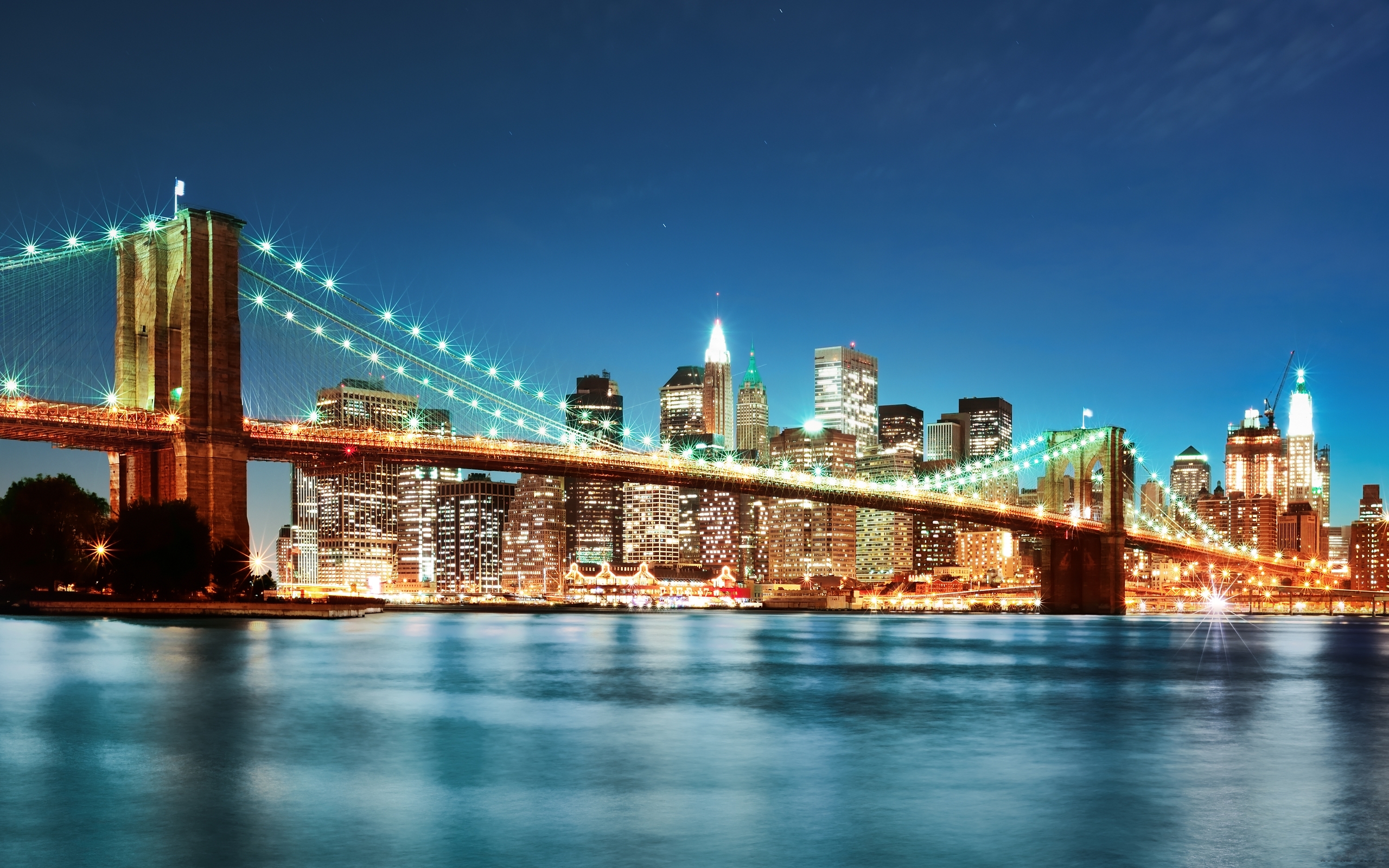 Download mobile wallpaper Brooklyn Bridge, Bridges, Man Made for free.