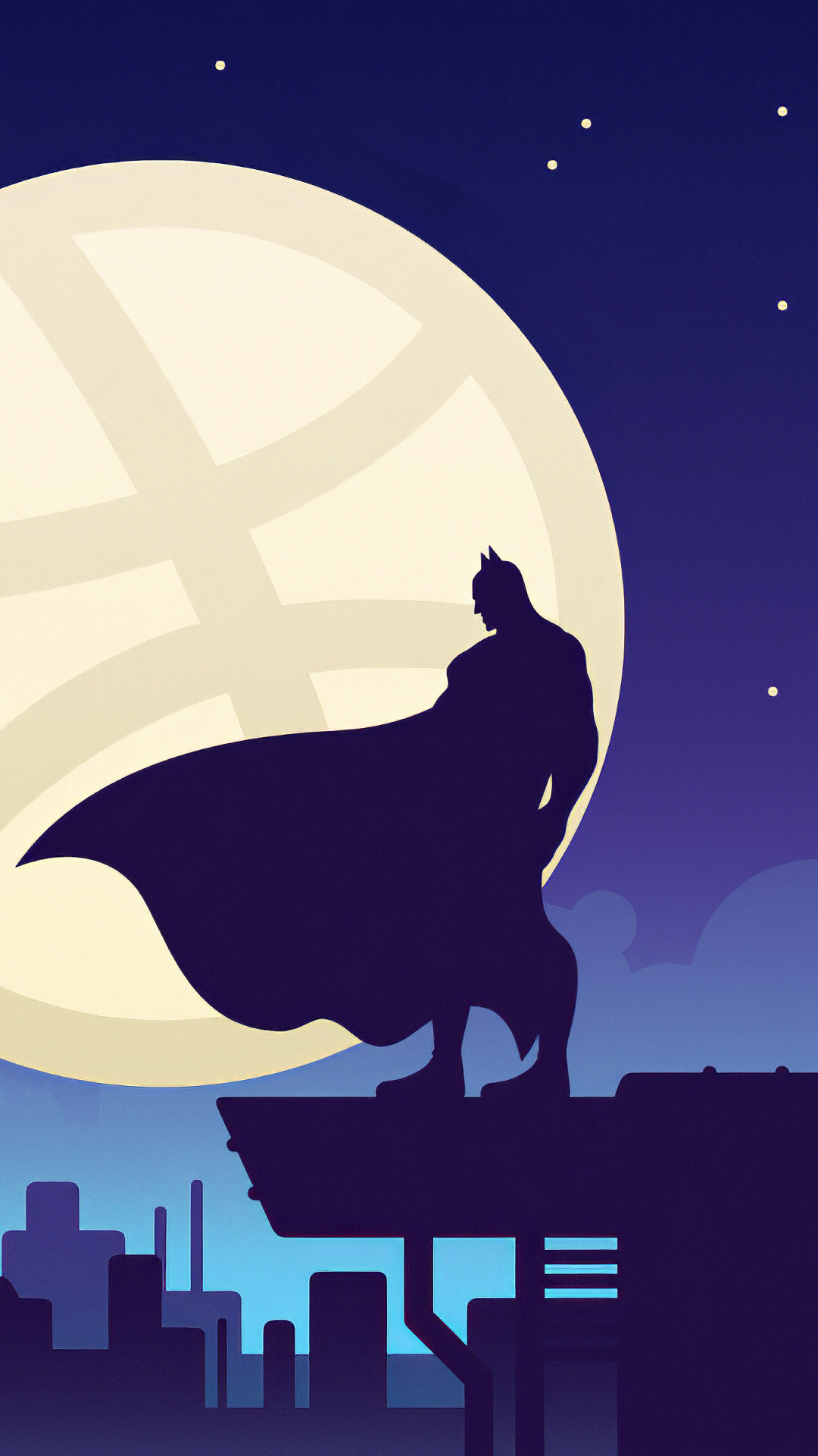 Download mobile wallpaper Batman, Moon, Comics, Dc Comics for free.