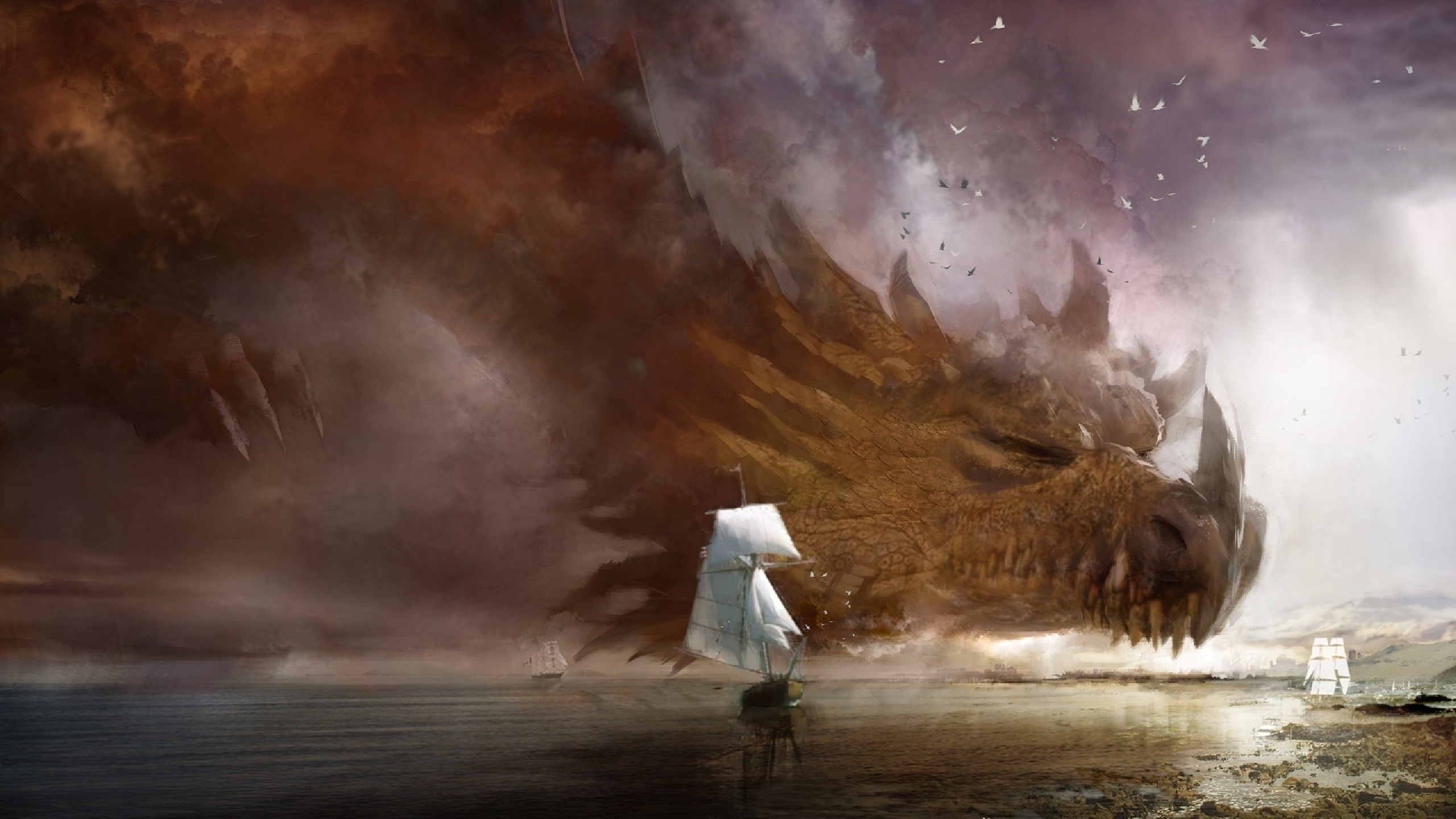 Free download wallpaper Fantasy, Dragon on your PC desktop