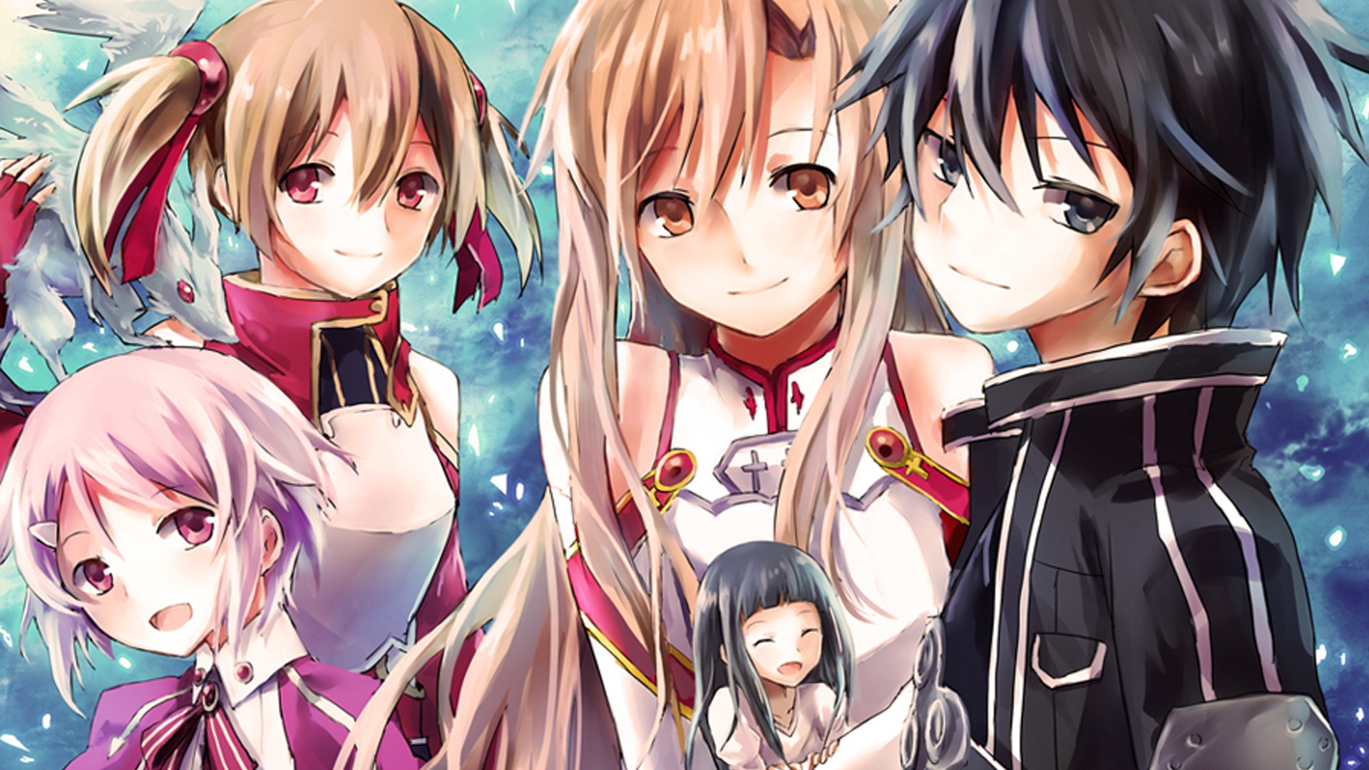 Baixe gratuitamente a imagem Anime, Sword Art Online, Asuna Yuuki, Kirito (Sword Art Online), Sílica (Sword Art Online), Lisbeth (Sword Art Online), Yui (Sword Art Online) na área de trabalho do seu PC