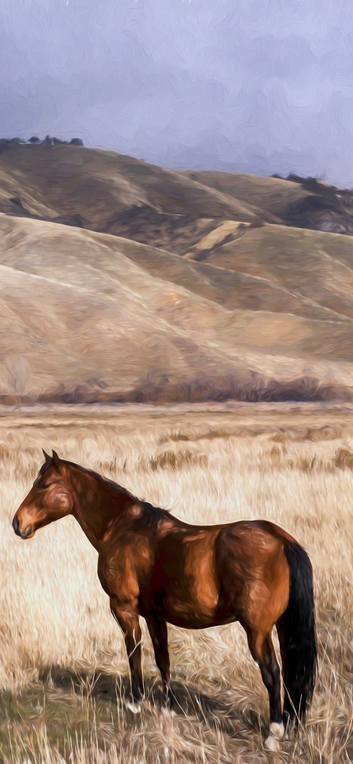 無料モバイル壁紙動物, 馬, ペインティング, 油絵をダウンロードします。