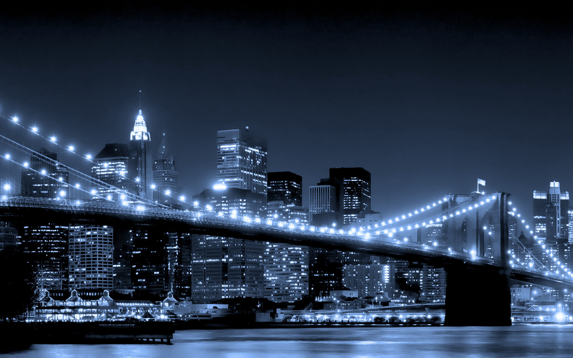 Free download wallpaper Brooklyn Bridge, Man Made on your PC desktop