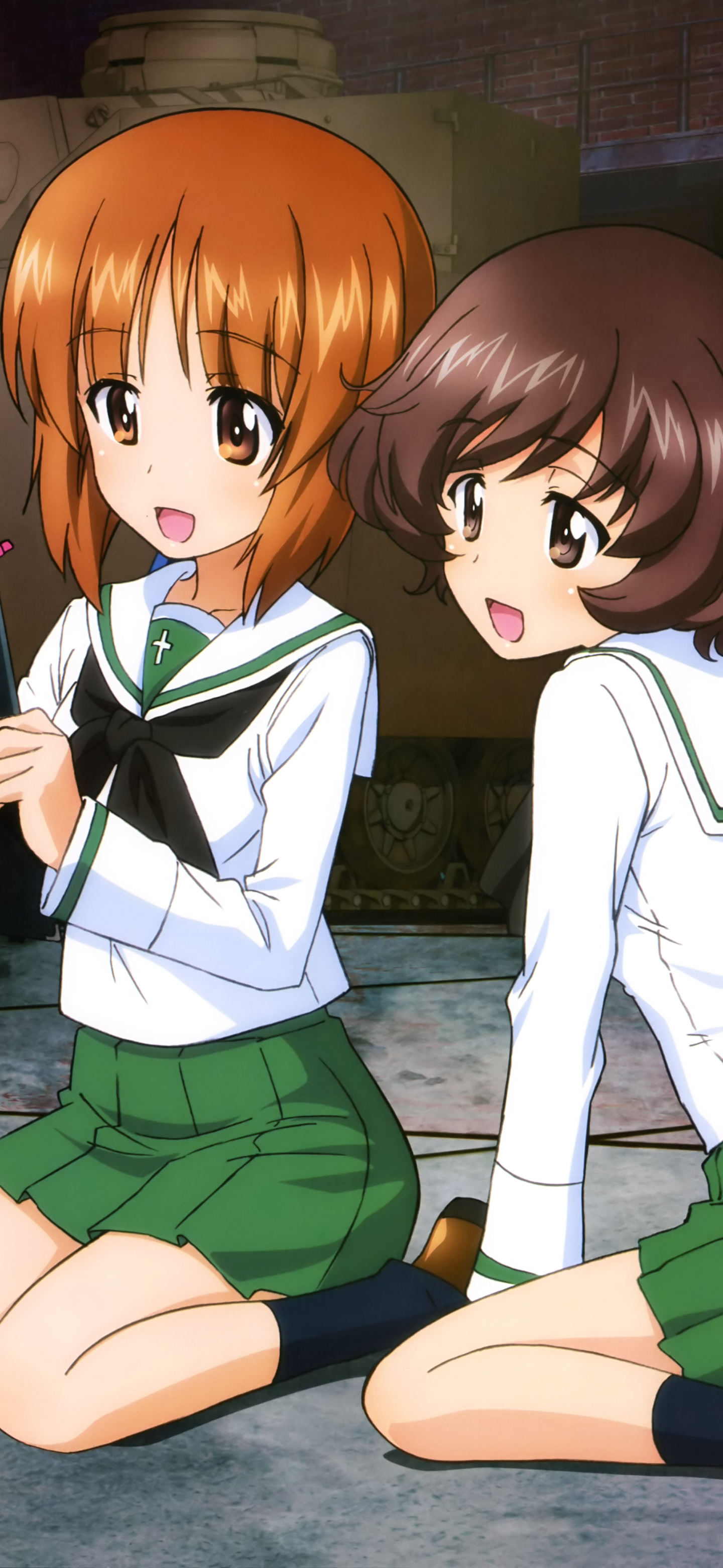 Handy-Wallpaper Animes, Girls Und Panzer, Miho Nishizumi, Yukari Akiyama kostenlos herunterladen.