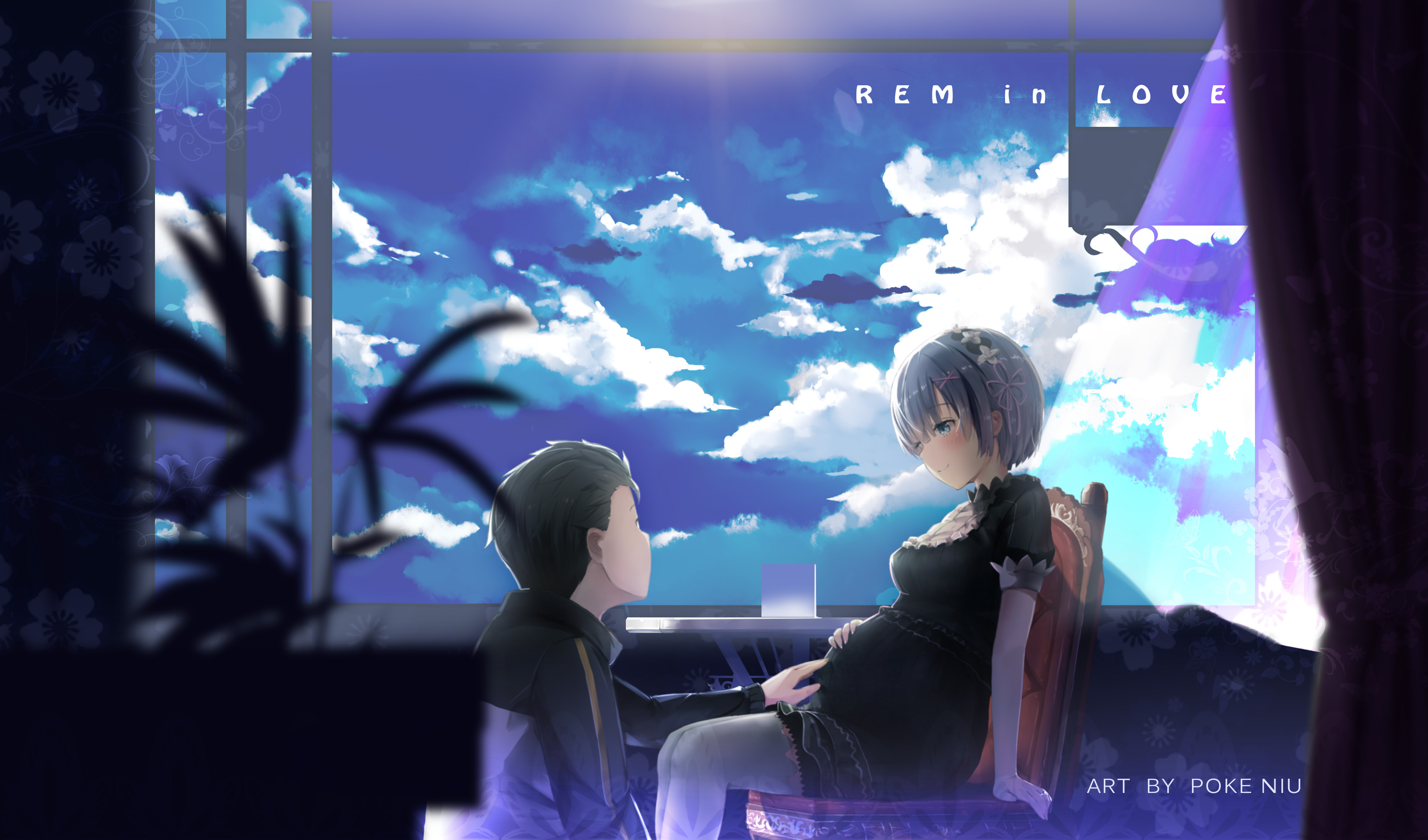 Descarga gratuita de fondo de pantalla para móvil de Animado, Re:zero Comenzando La Vida En Otro Mundo, Subaru Natsuki, Rem (Re: Cero).