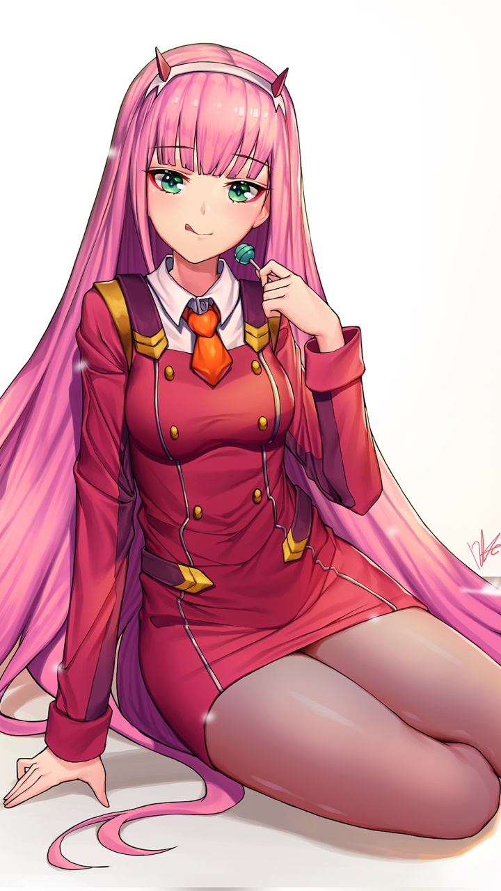 Handy-Wallpaper Animes, Darling In The Franxx, Zero Two (Liebling Im Franxx) kostenlos herunterladen.