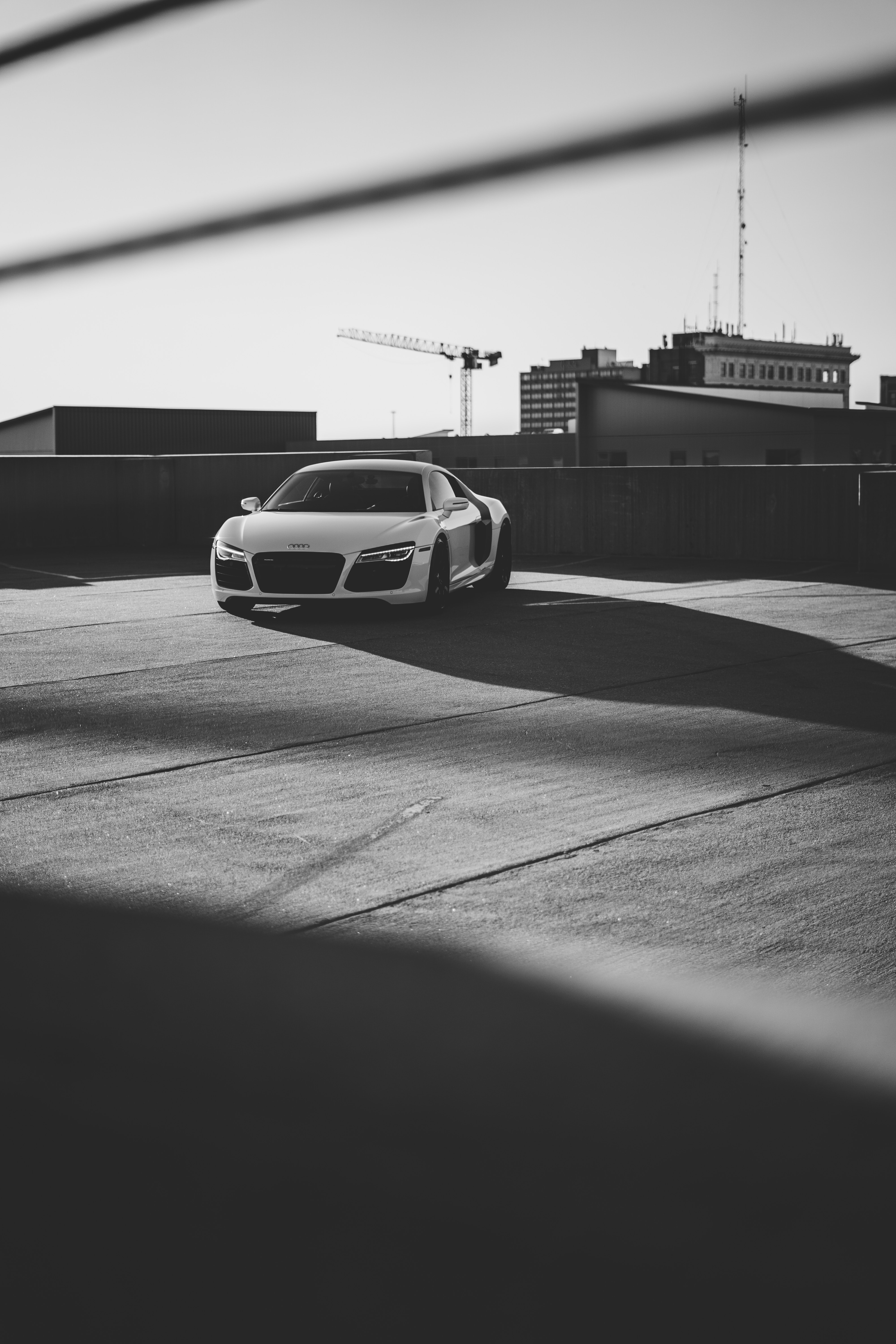 Download mobile wallpaper Front View, Chb, Cars, Bw, Car, Sports, Sports Car for free.